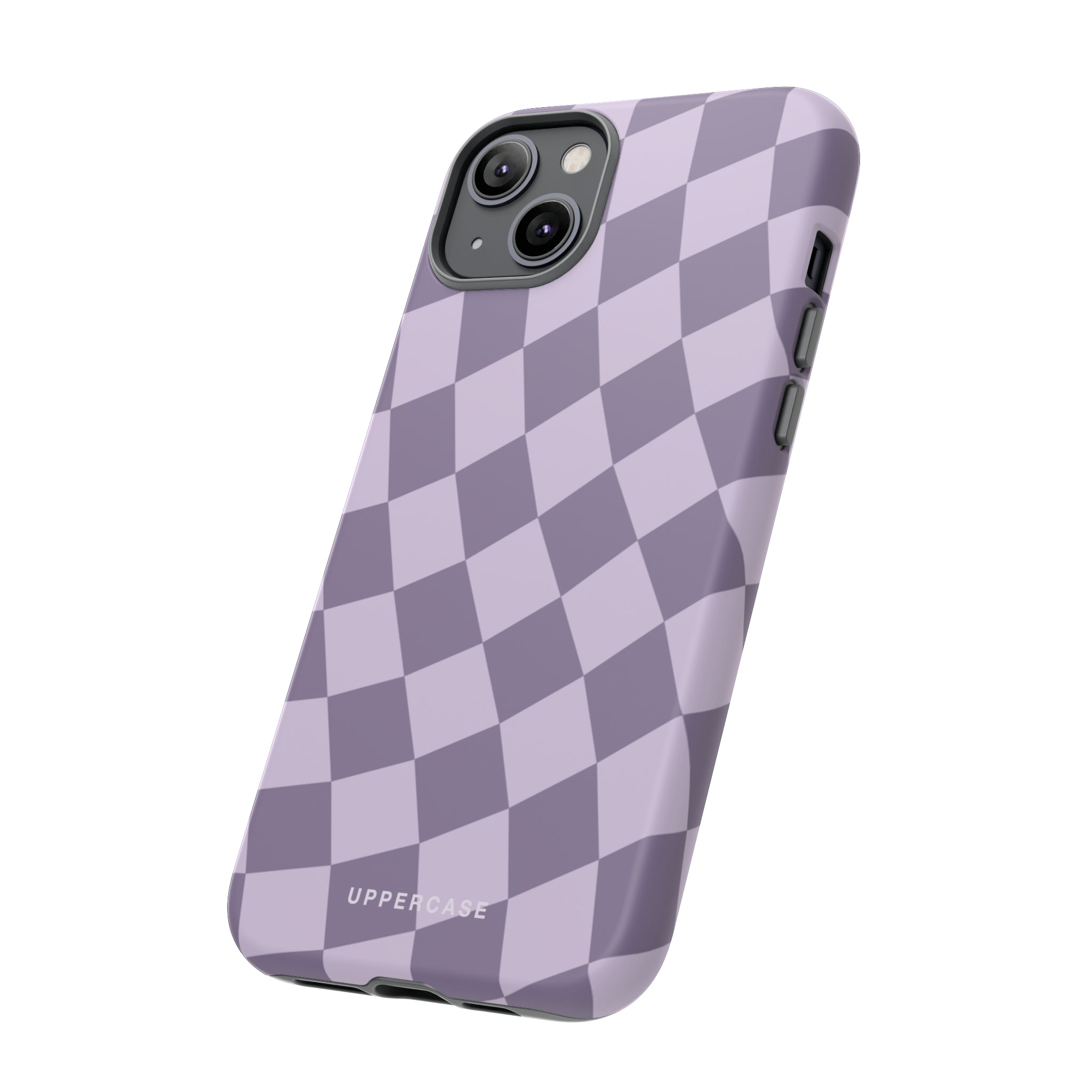 Wavy Check - Lavender and Mauve Purple - Strong Case