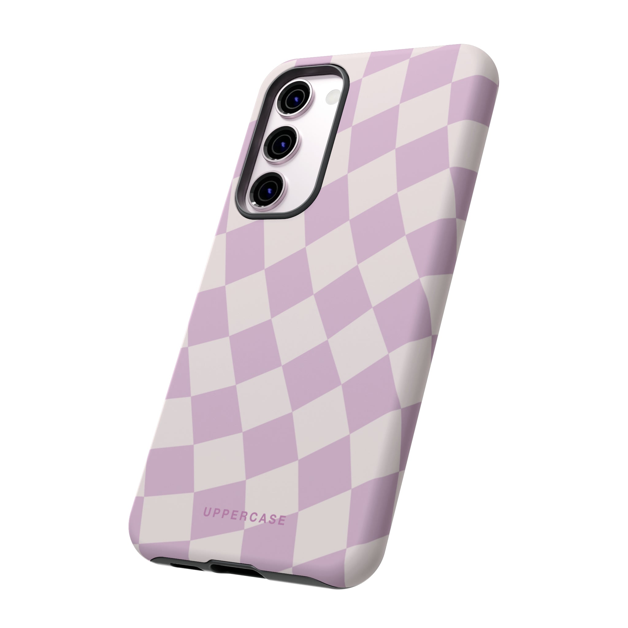 Wavy Check - Powder Pink & Heather Purple - Strong Case