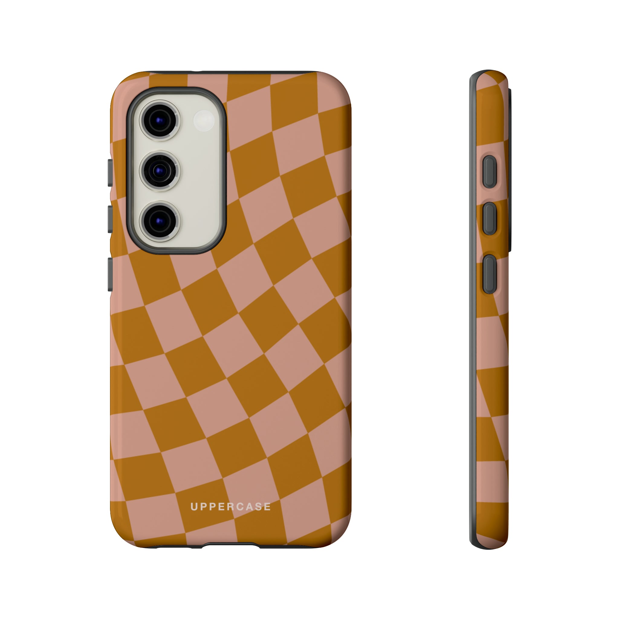 Wavy Check - Coffee - Strong Case