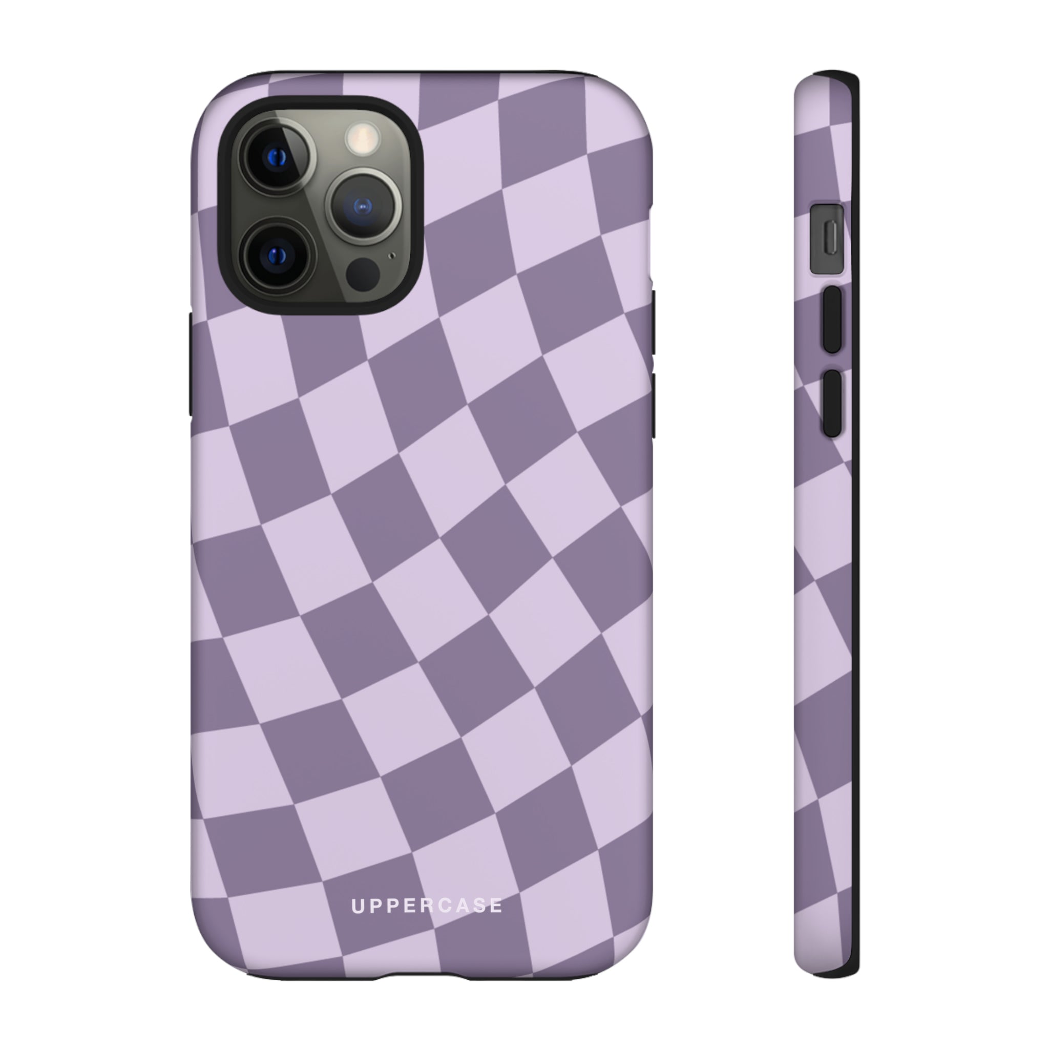 Wavy Check - Lavender and Mauve Purple - Strong Case