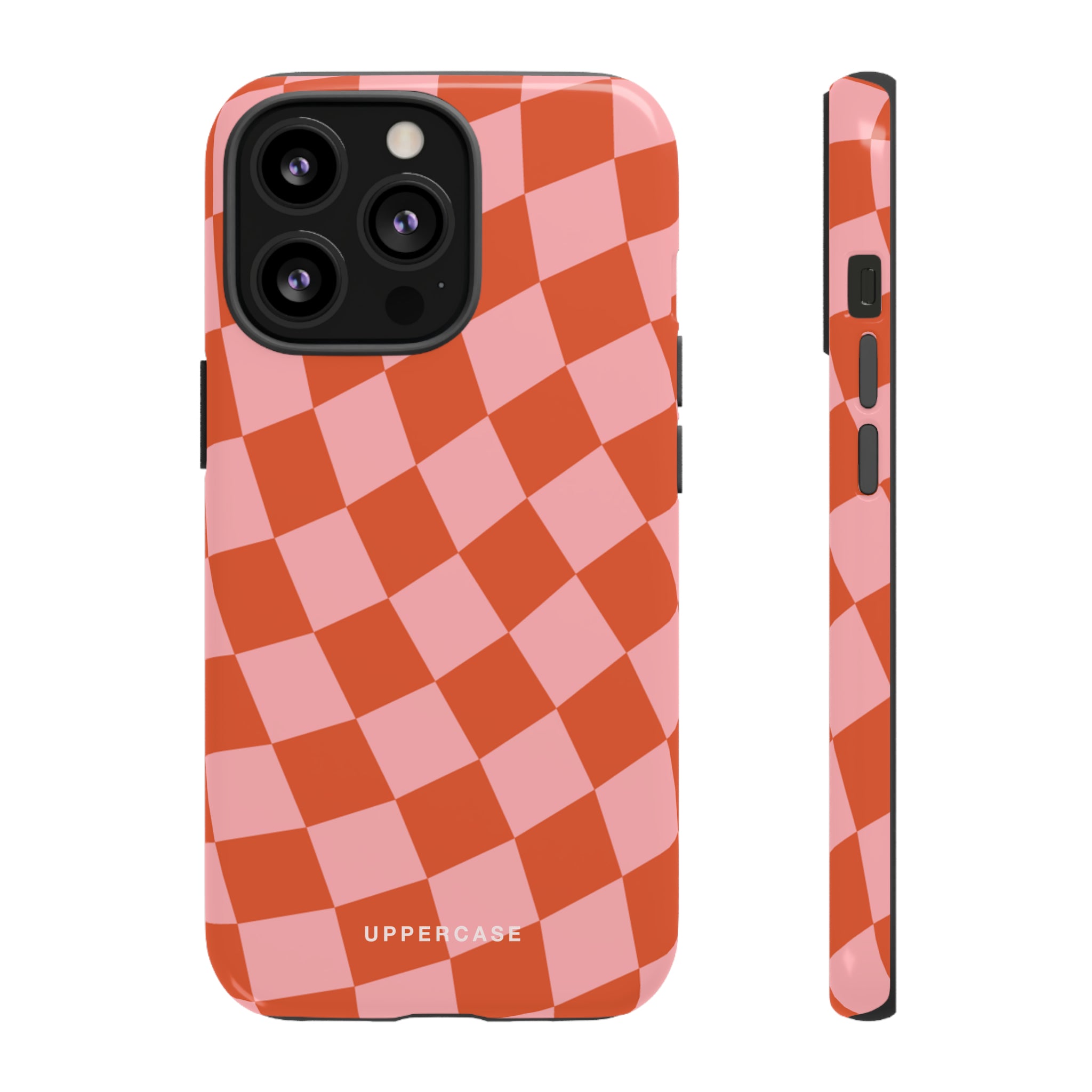 Wavy Check - Strawberry - Strong Case