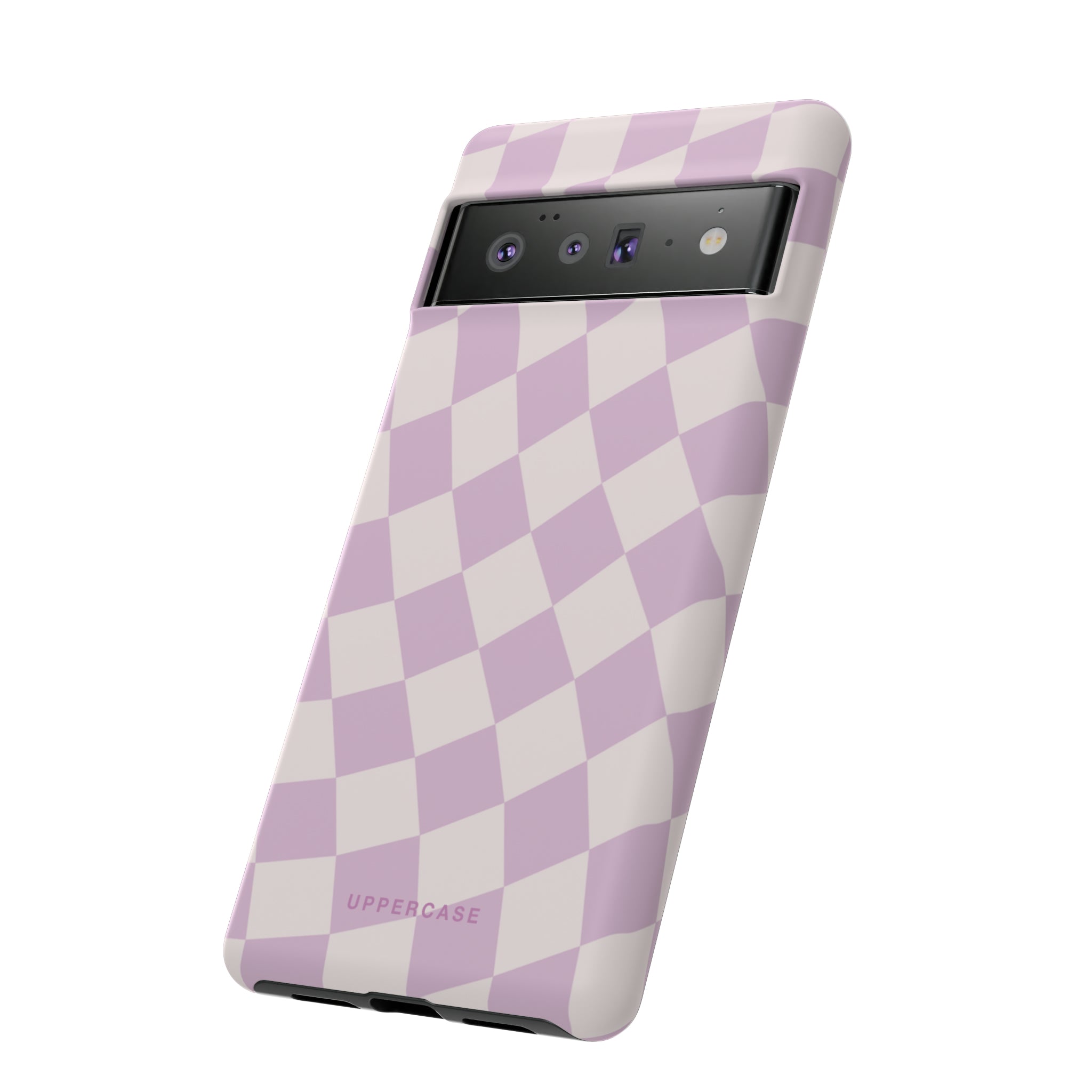 Wavy Check - Powder Pink & Heather Purple - Strong Case