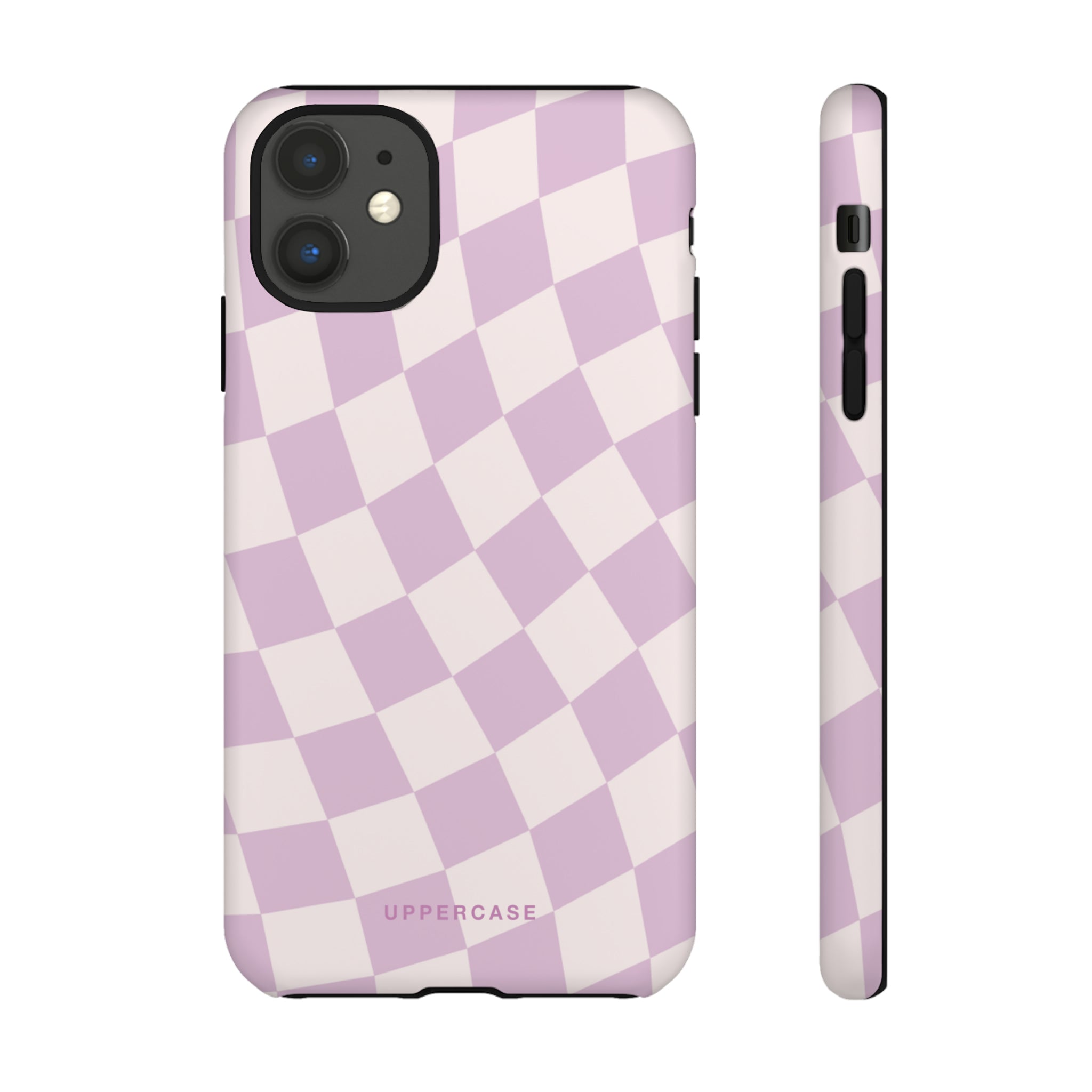 Wavy Check - Powder Pink & Heather Purple - Strong Case