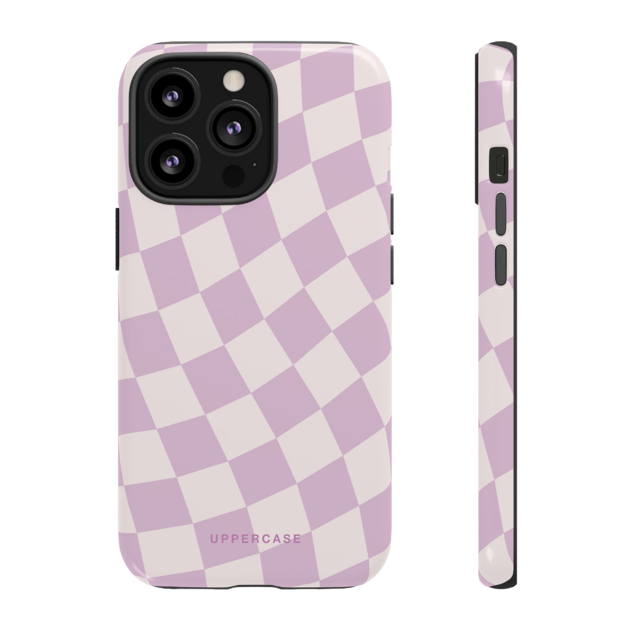 Wavy Check - Powder Pink & Heather Purple - Strong Case