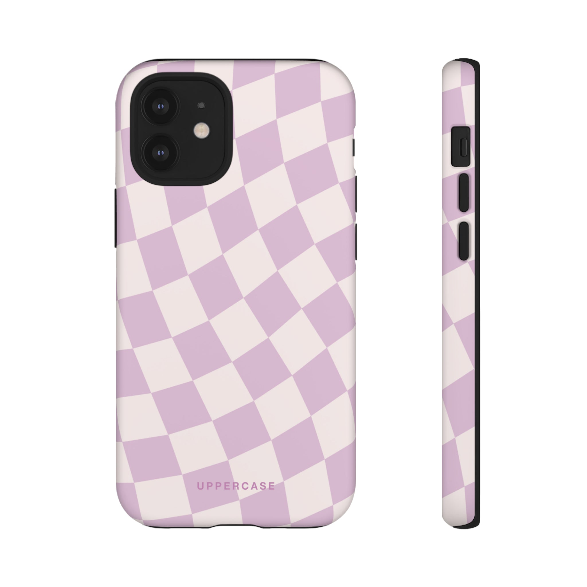 Wavy Check - Powder Pink & Heather Purple - Strong Case