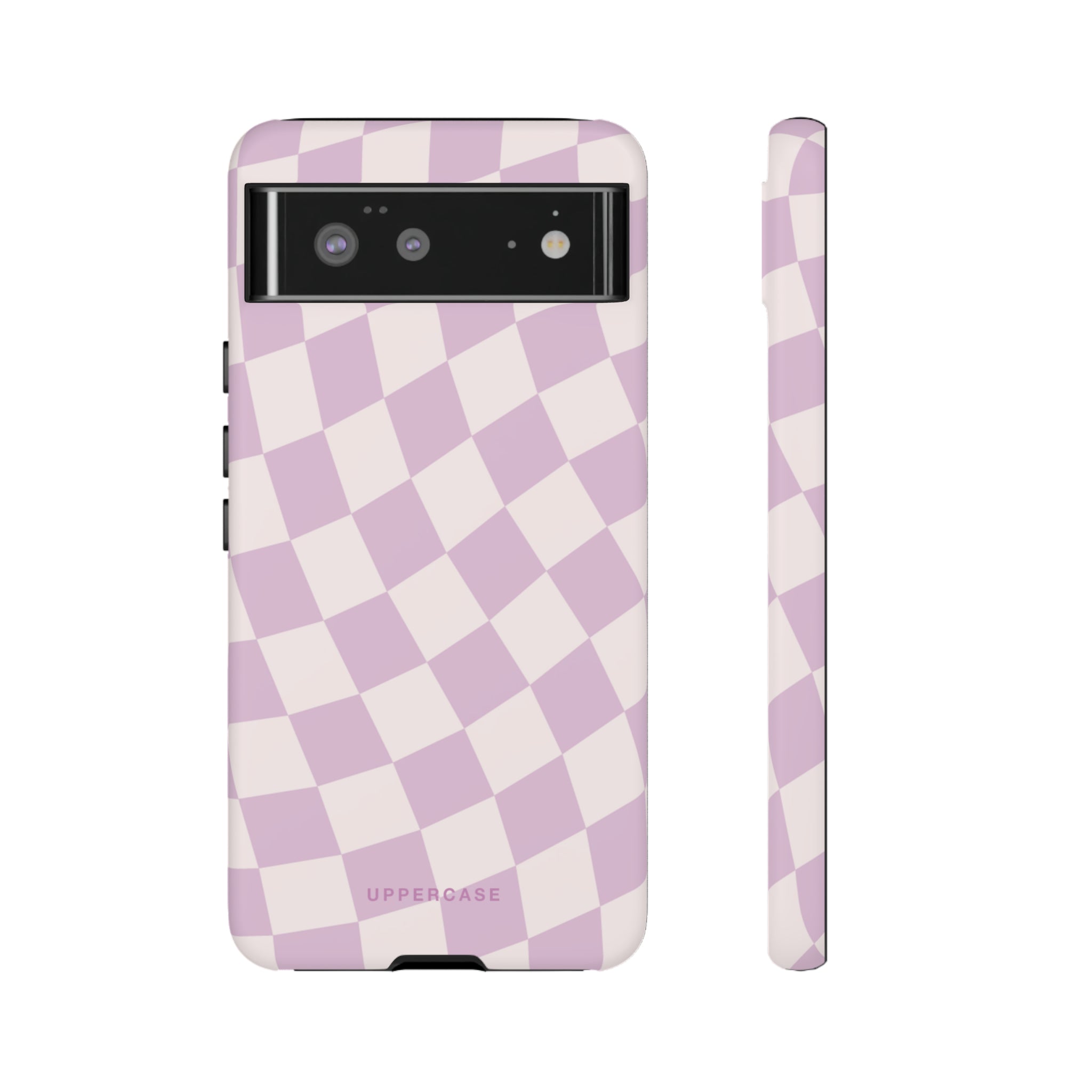 Wavy Check - Powder Pink & Heather Purple - Strong Case