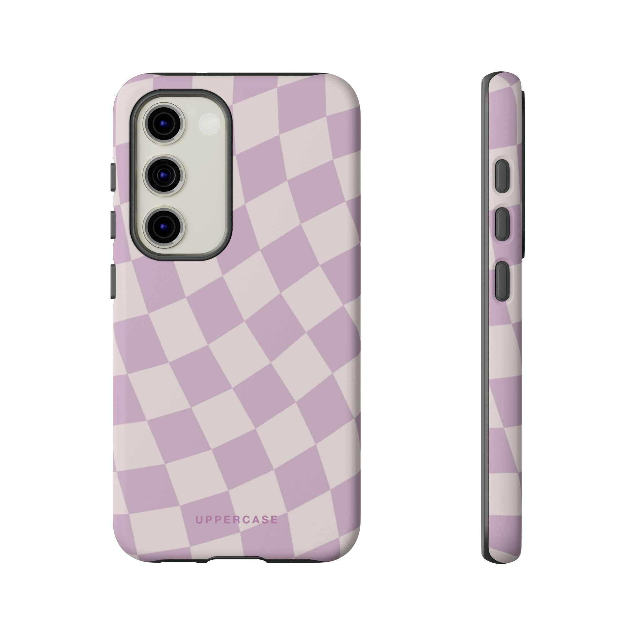 Wavy Check - Powder Pink & Heather Purple - Strong Case