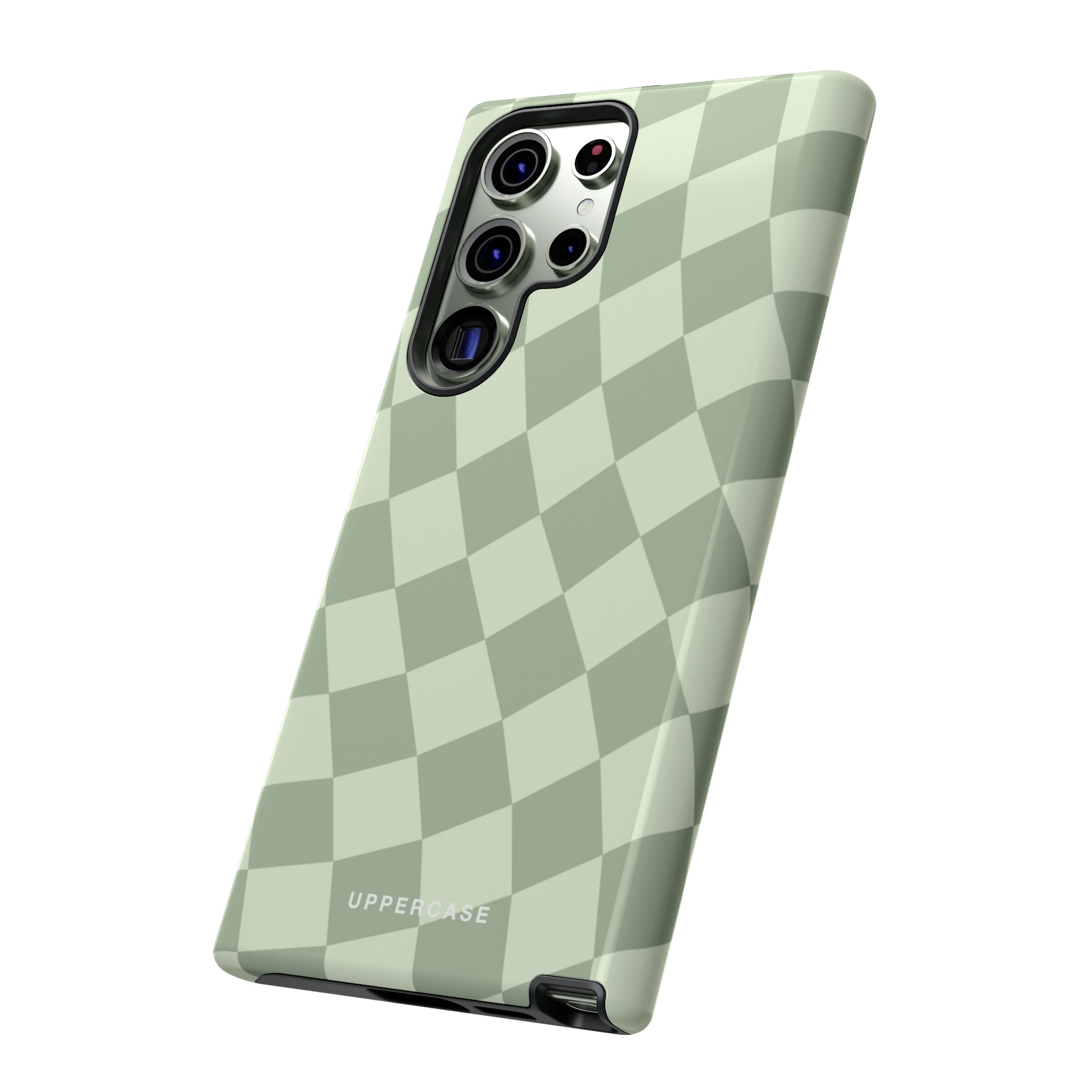 Wavy Check - Sage & Mint - Strong Case