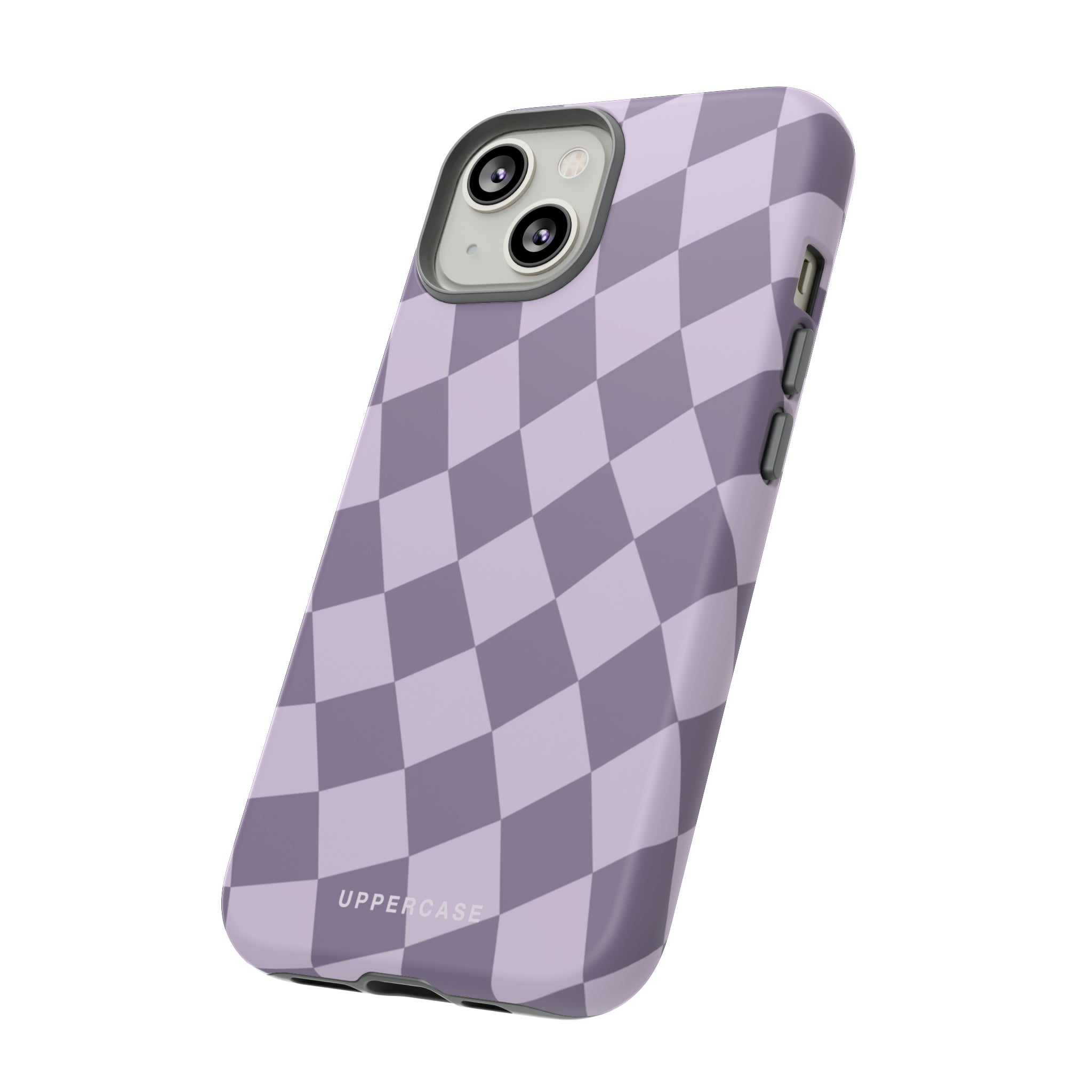 Wavy Check - Lavender and Mauve Purple - Strong Case