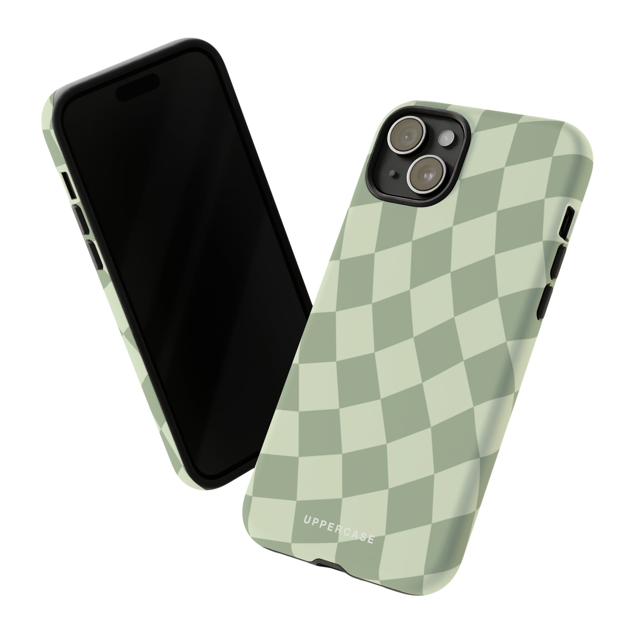 Wavy Check - Sage & Mint - Strong Case