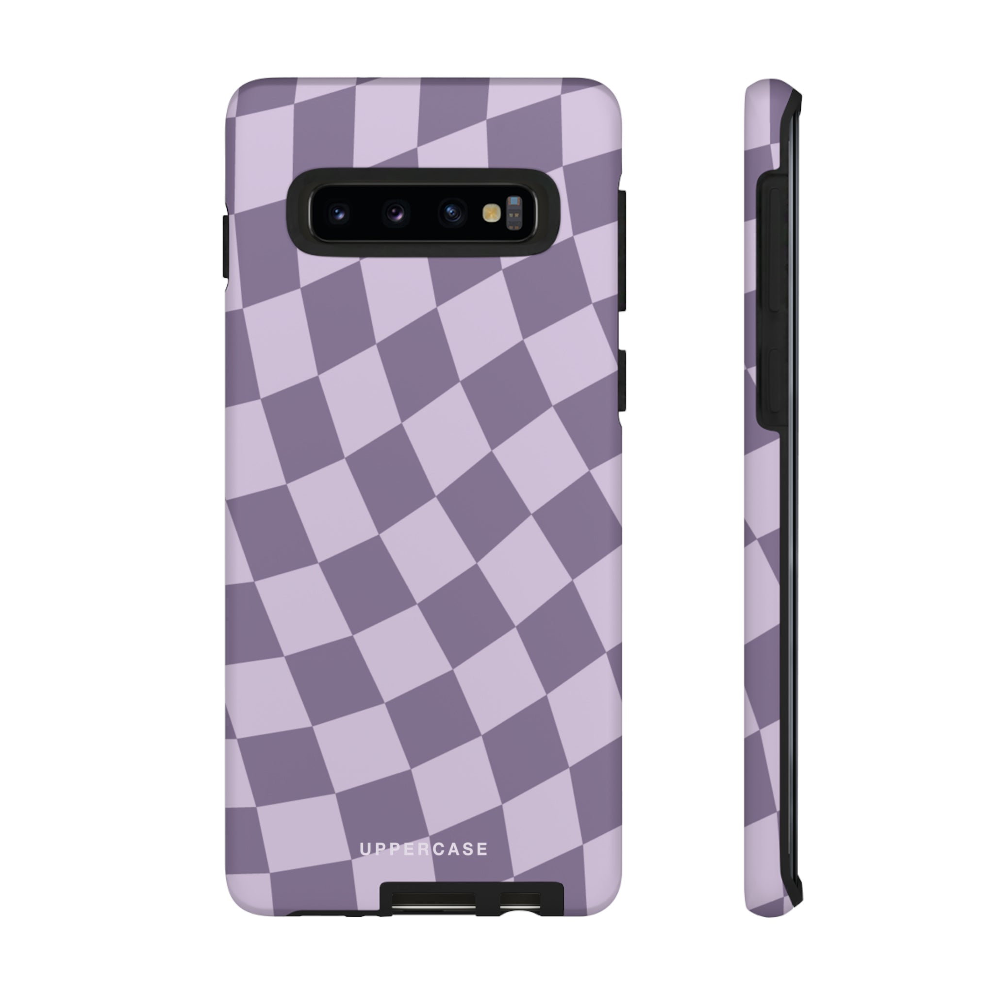 Wavy Check - Lavender and Mauve Purple - Strong Case