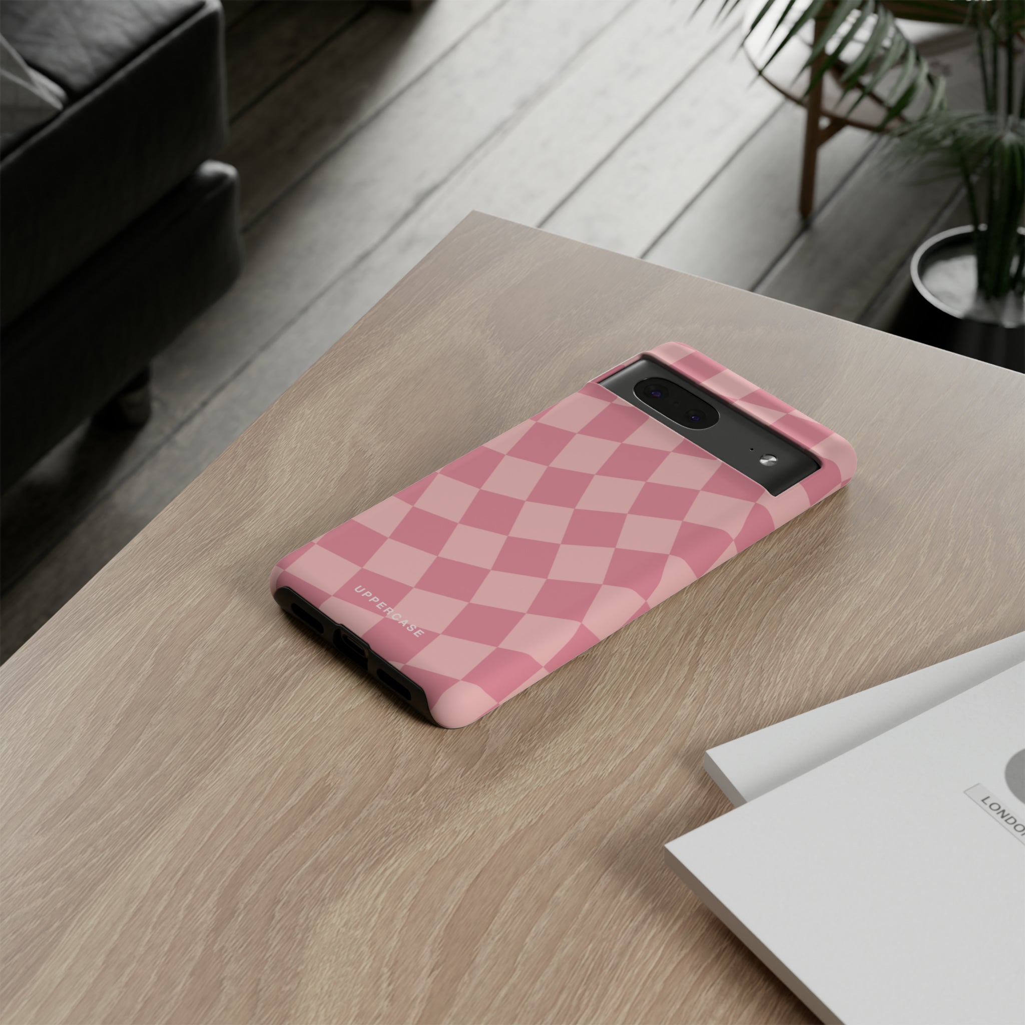 Wavy Check - Modern Pink - Strong Case