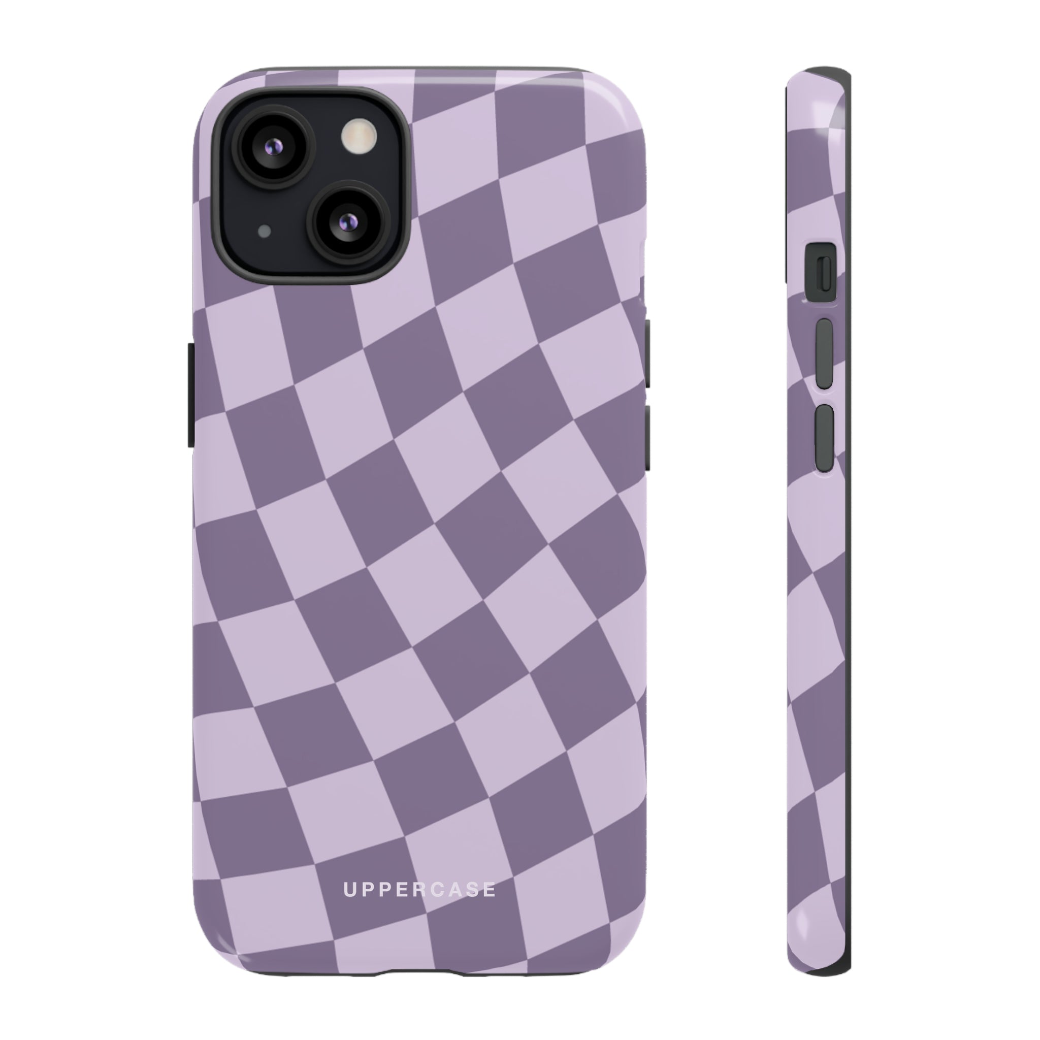 Wavy Check - Lavender and Mauve Purple - Strong Case