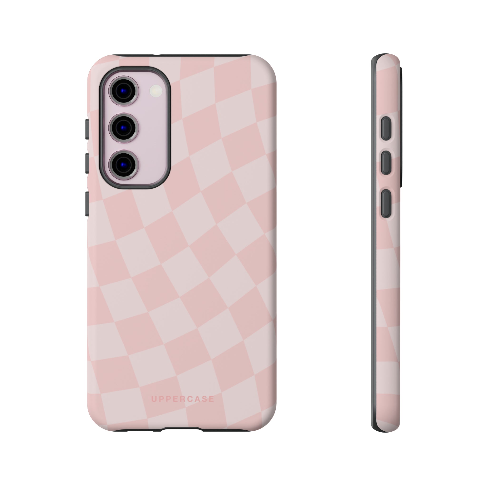 Wavy Check - Baby Pink - Strong Case