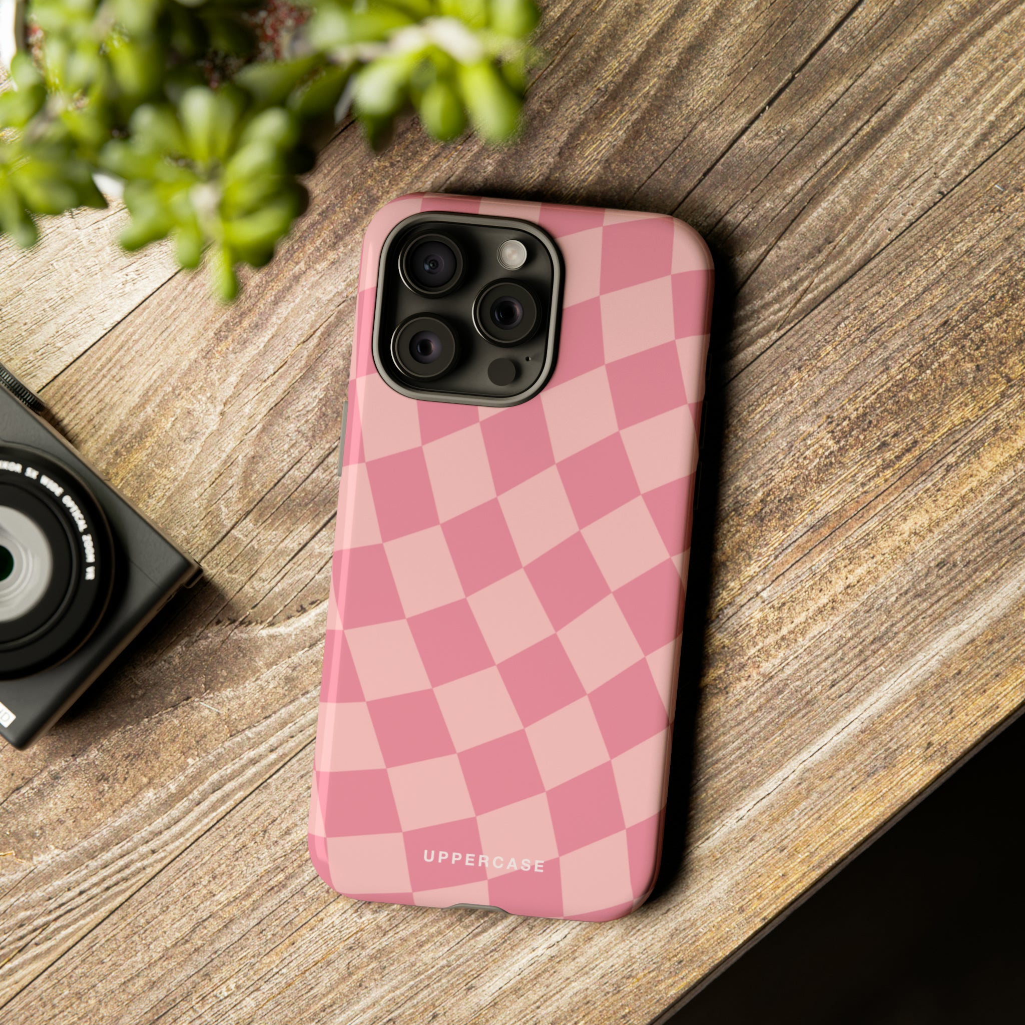 Wavy Check - Modern Pink - Strong Case