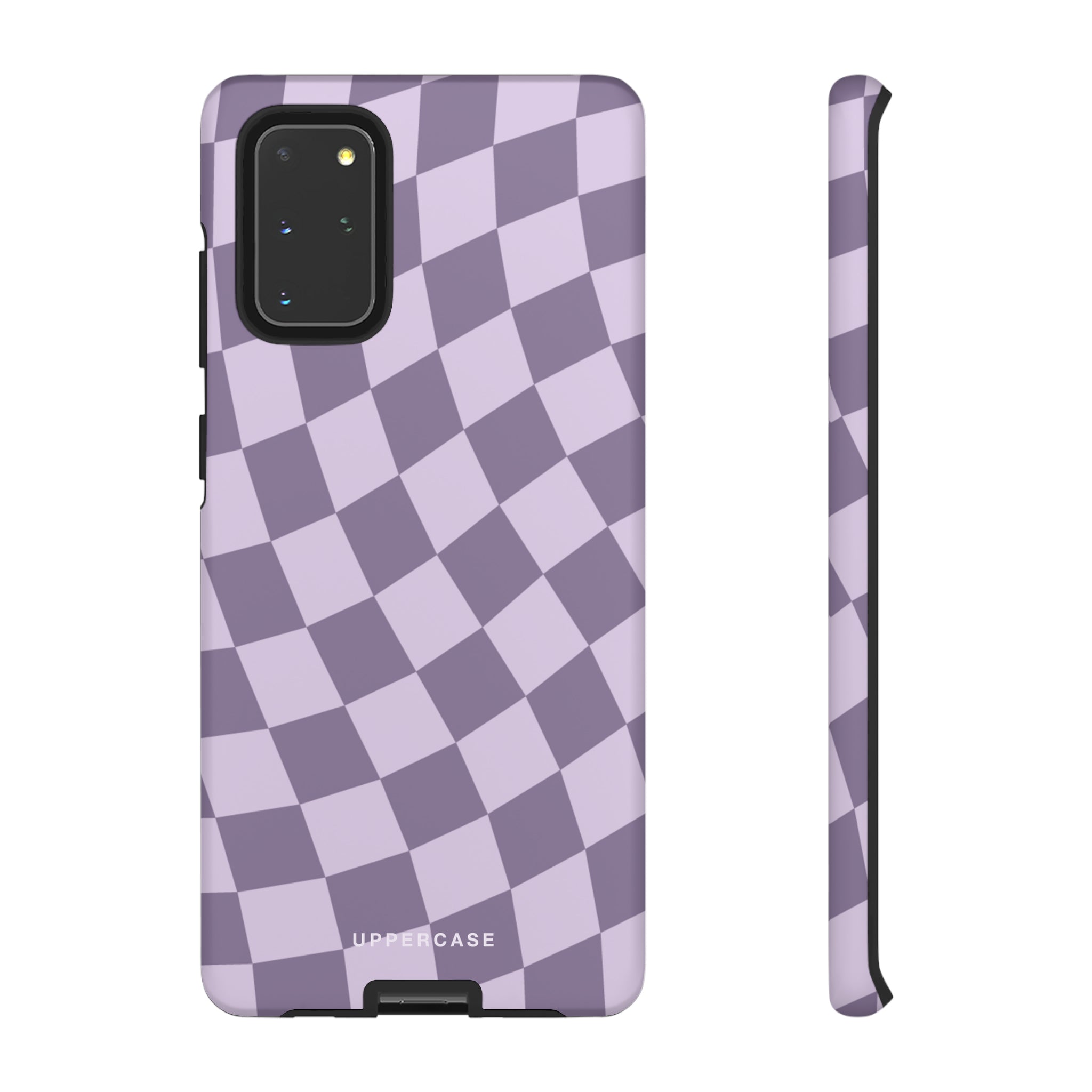 Wavy Check - Lavender and Mauve Purple - Strong Case