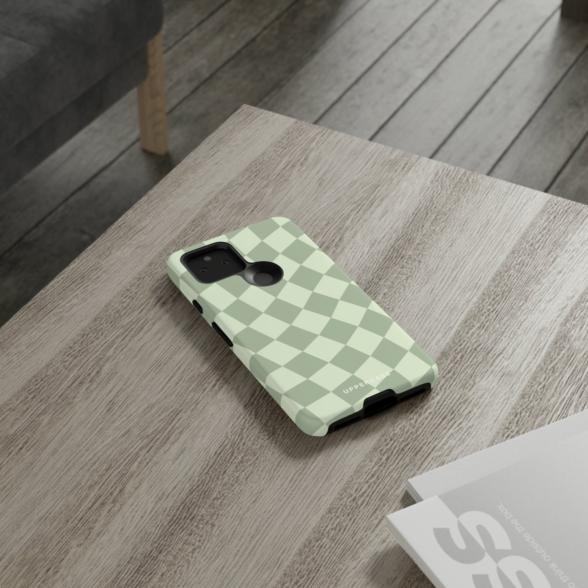 Wavy Check - Sage & Mint - Strong Case