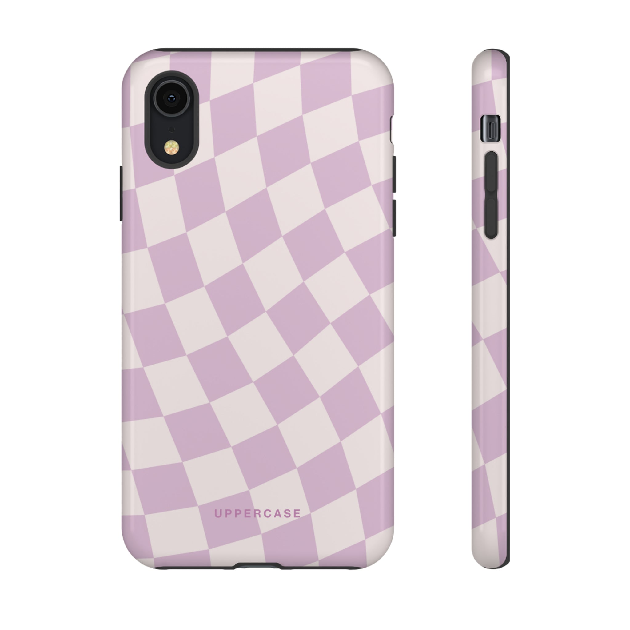 Wavy Check - Powder Pink & Heather Purple - Strong Case