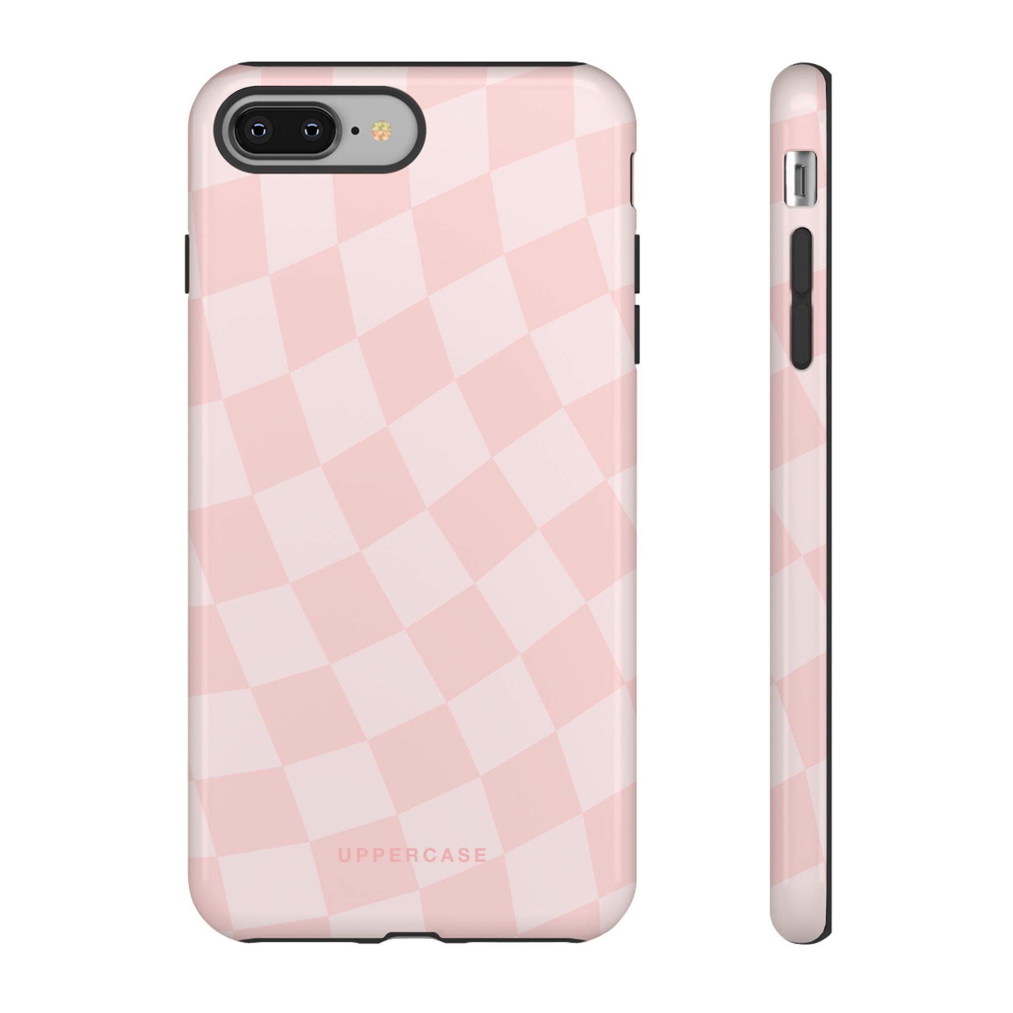 Wavy Check - Baby Pink - Strong Case