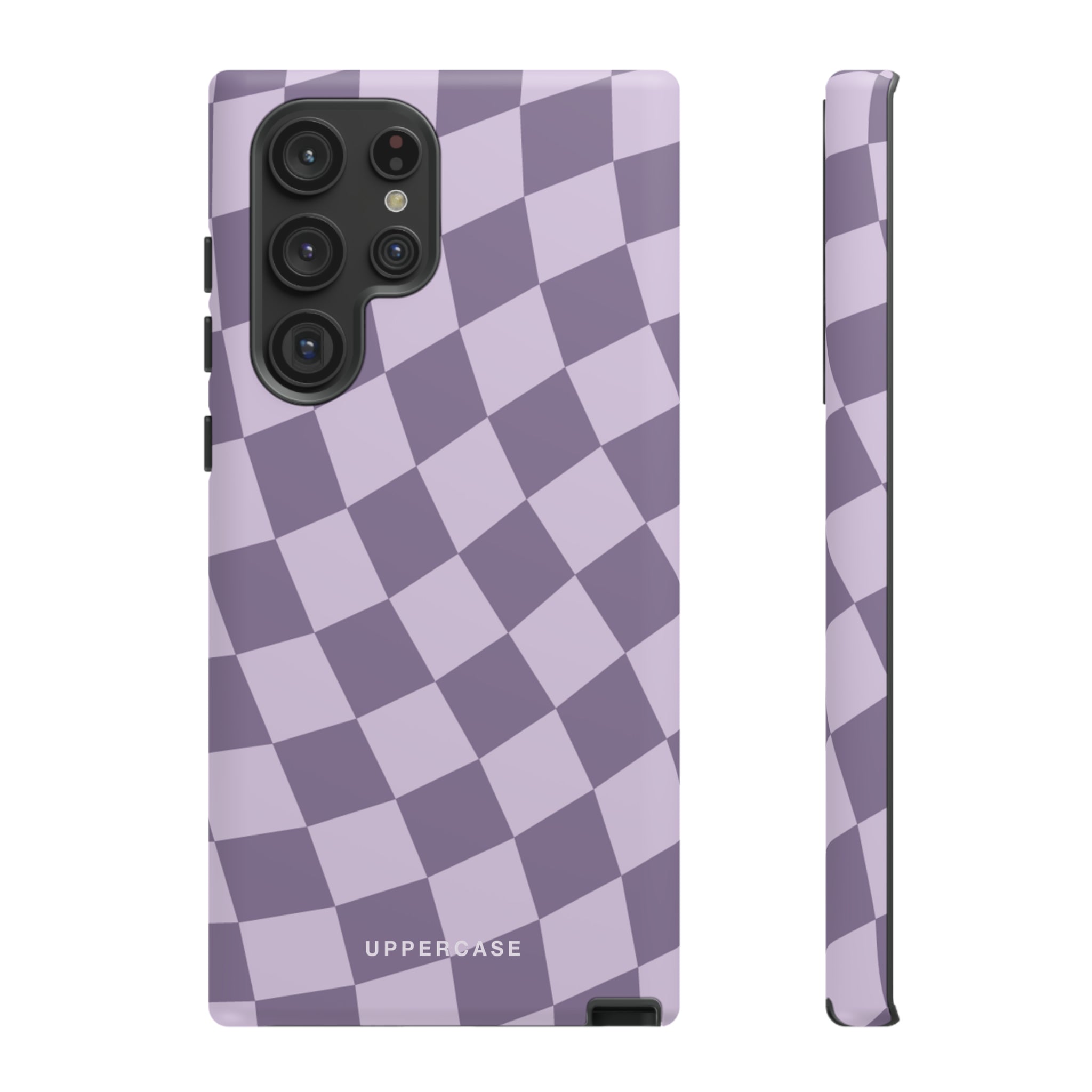 Wavy Check - Lavender and Mauve Purple - Strong Case