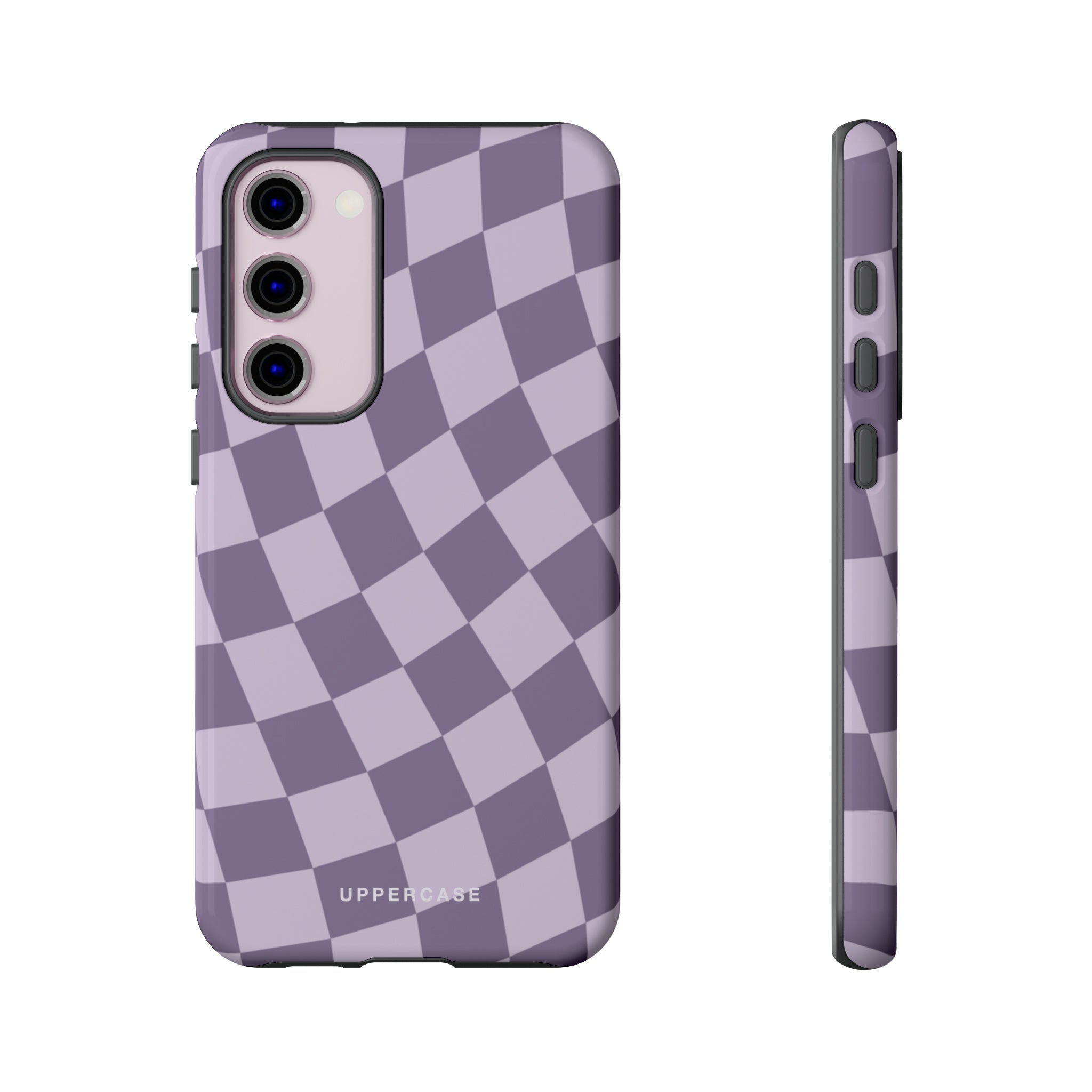 Wavy Check - Lavender and Mauve Purple - Strong Case