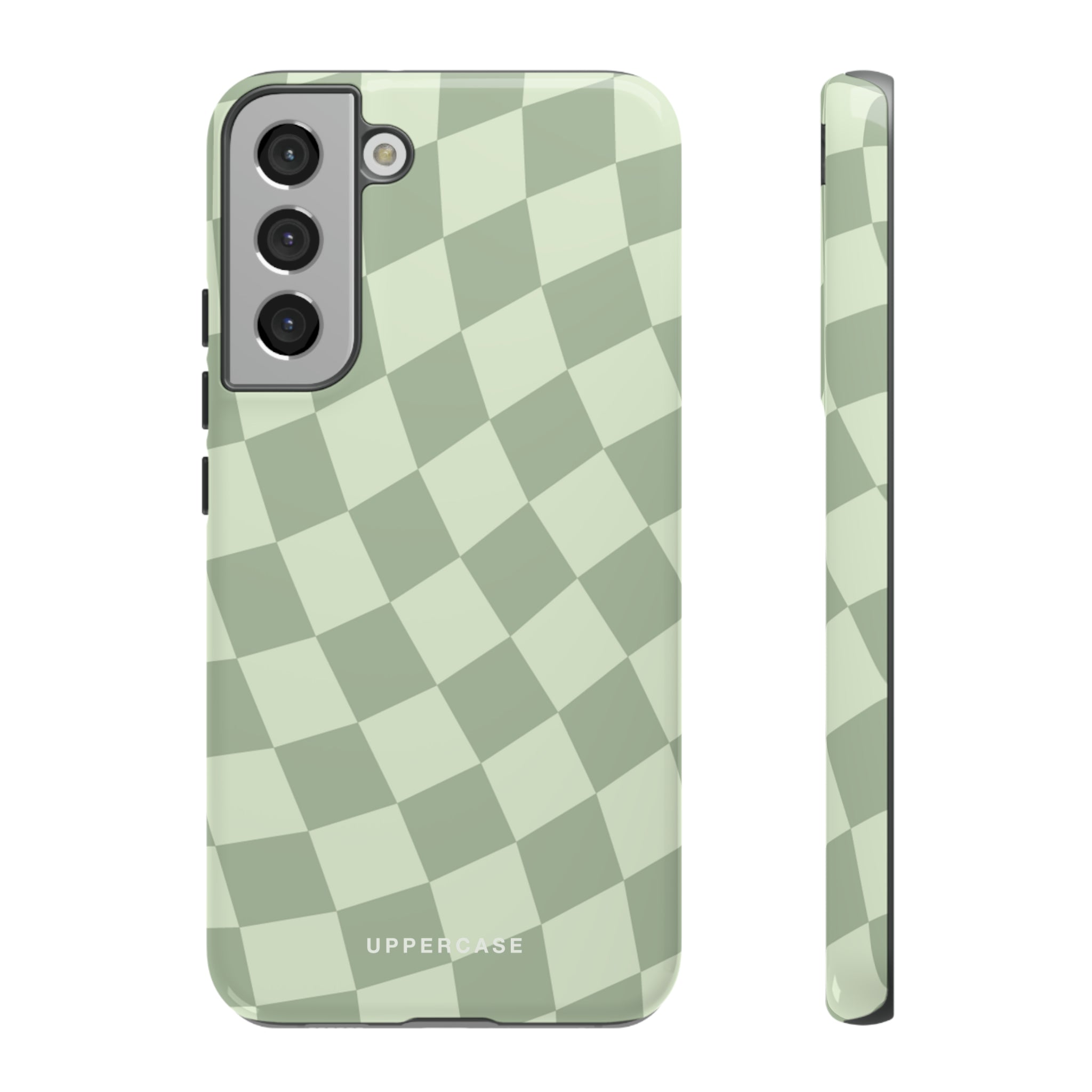 Wavy Check - Sage & Mint - Strong Case