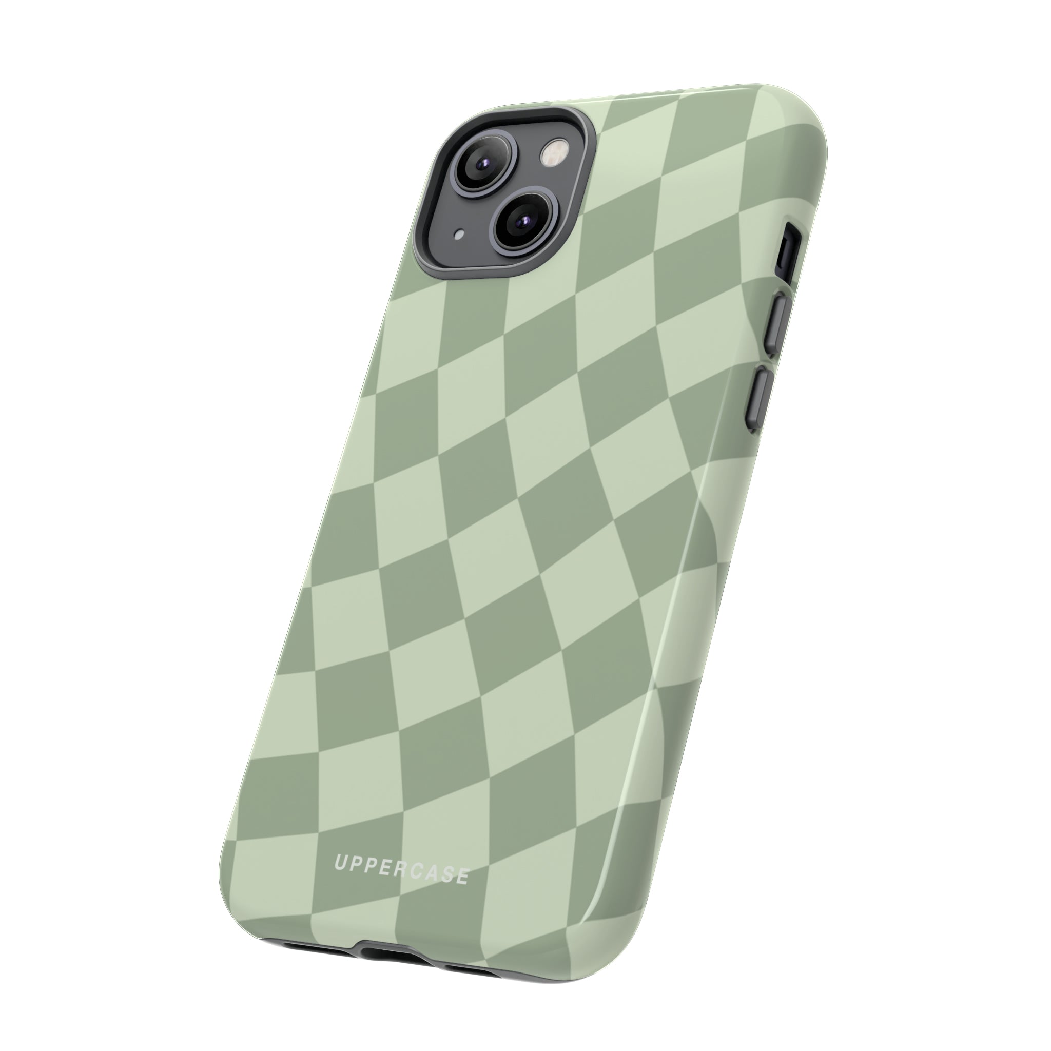 Wavy Check - Sage & Mint - Strong Case