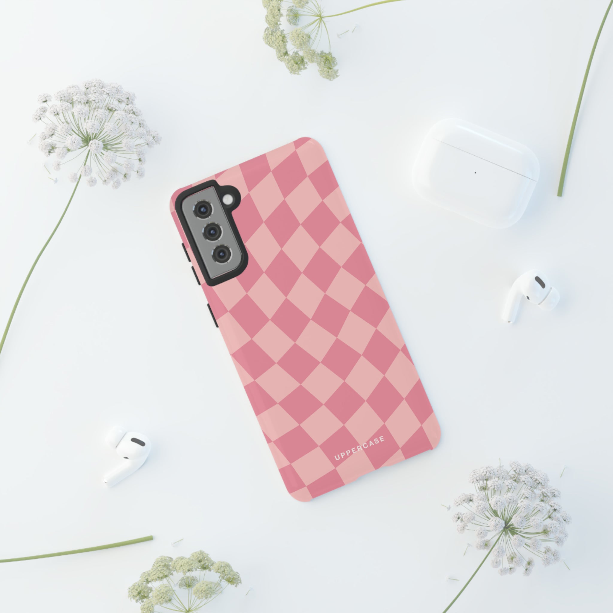 Wavy Check - Modern Pink - Strong Case