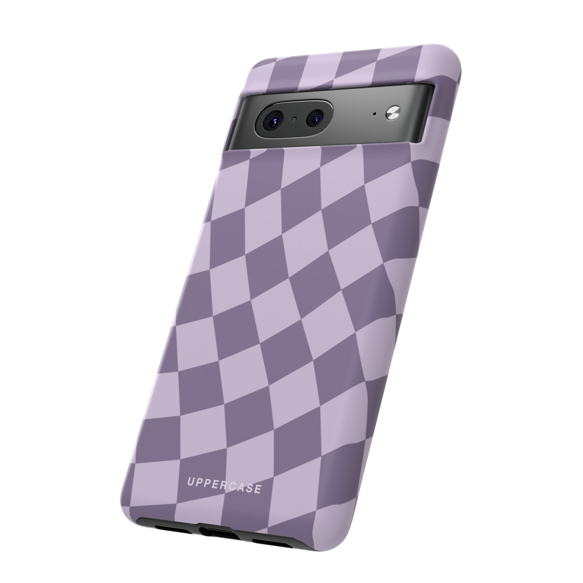 Wavy Check - Lavender and Mauve Purple - Strong Case