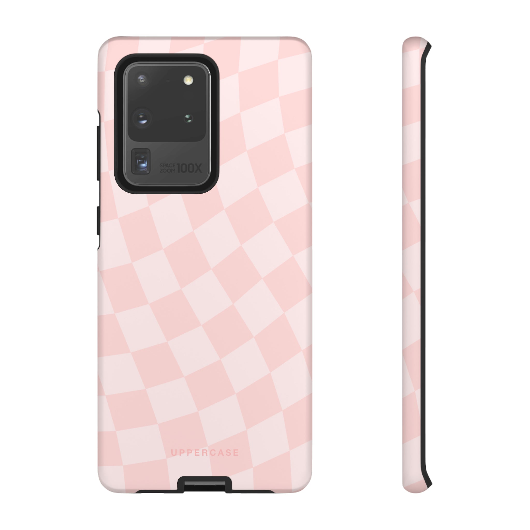 Wavy Check - Baby Pink - Strong Case