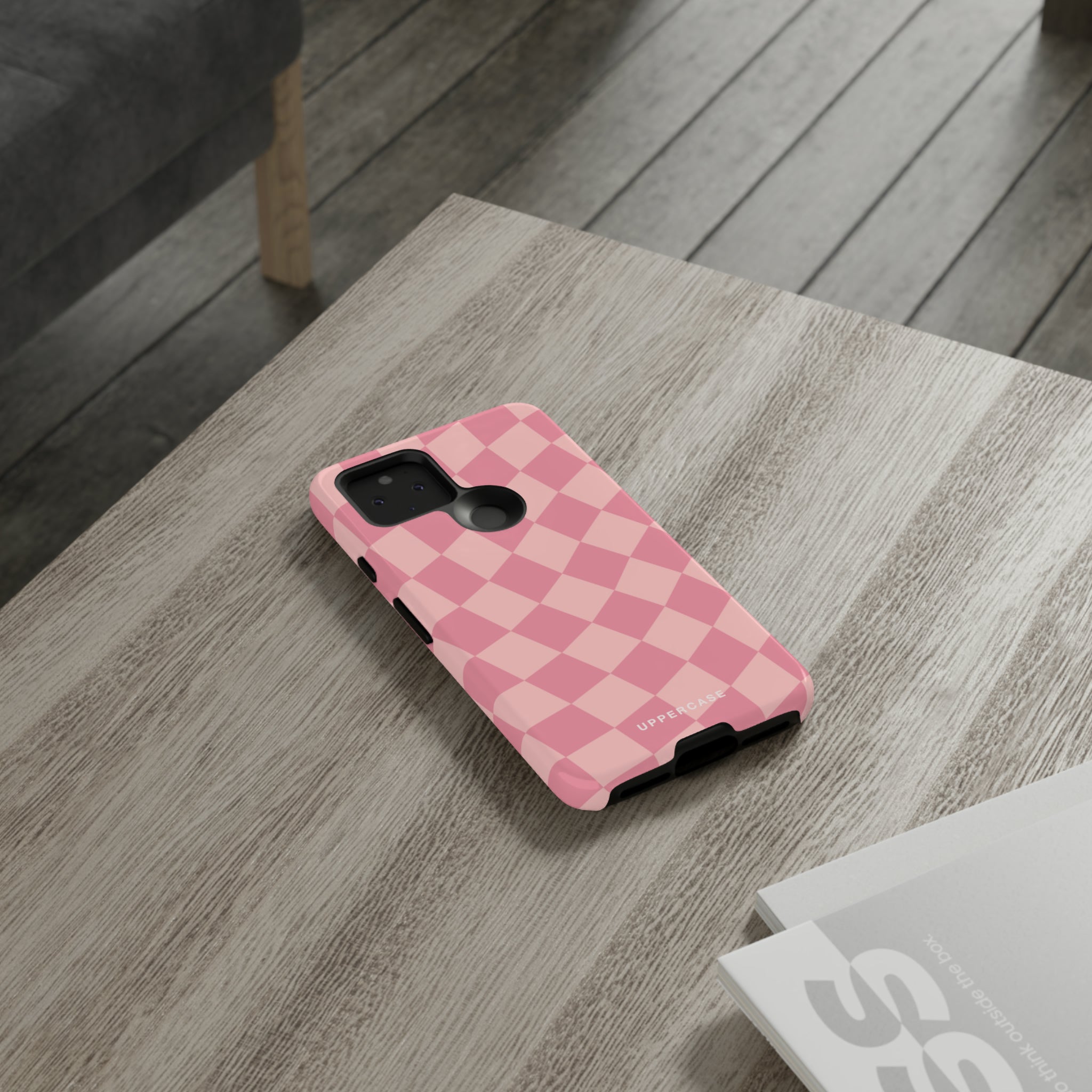 Wavy Check - Modern Pink - Strong Case