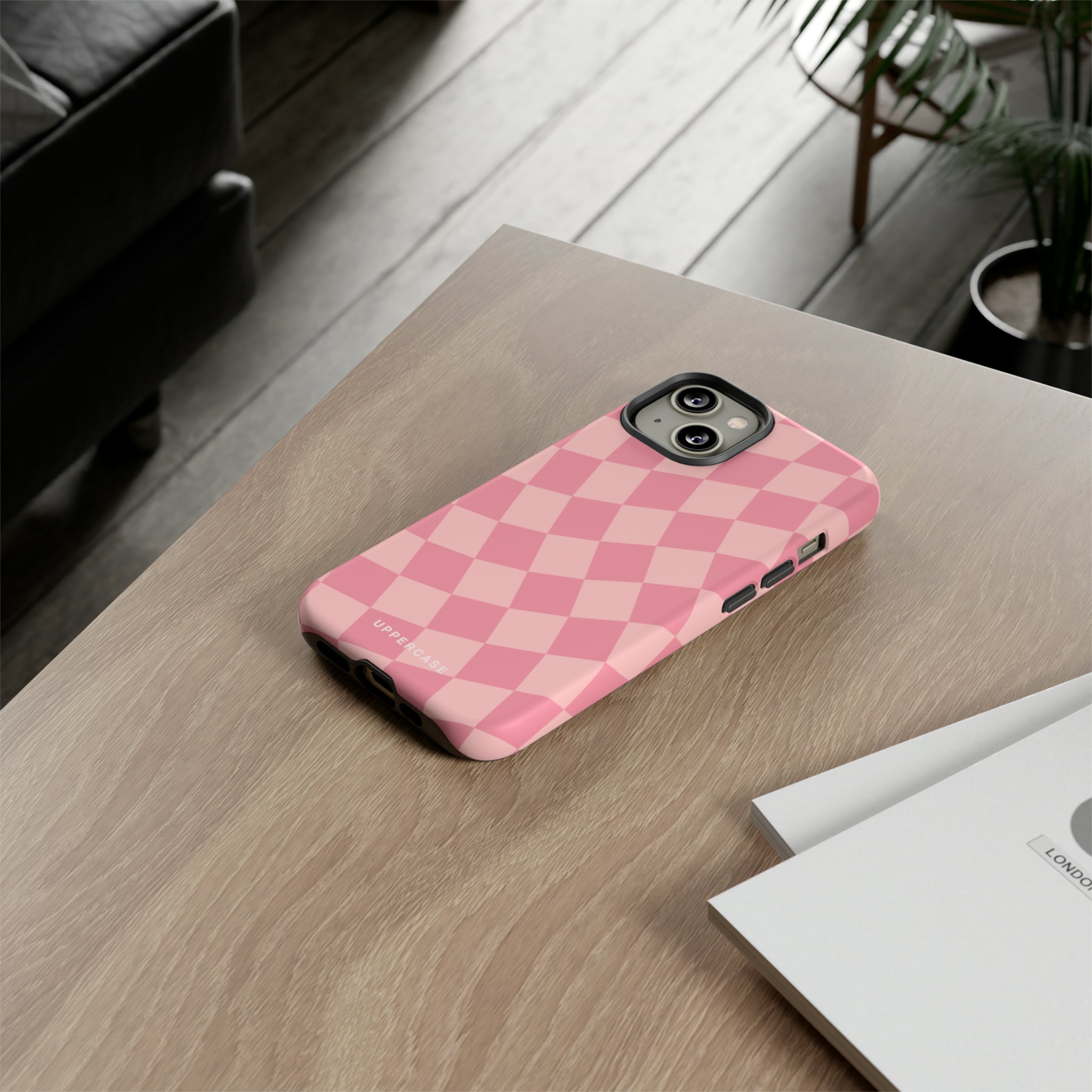 Wavy Check - Modern Pink - Strong Case