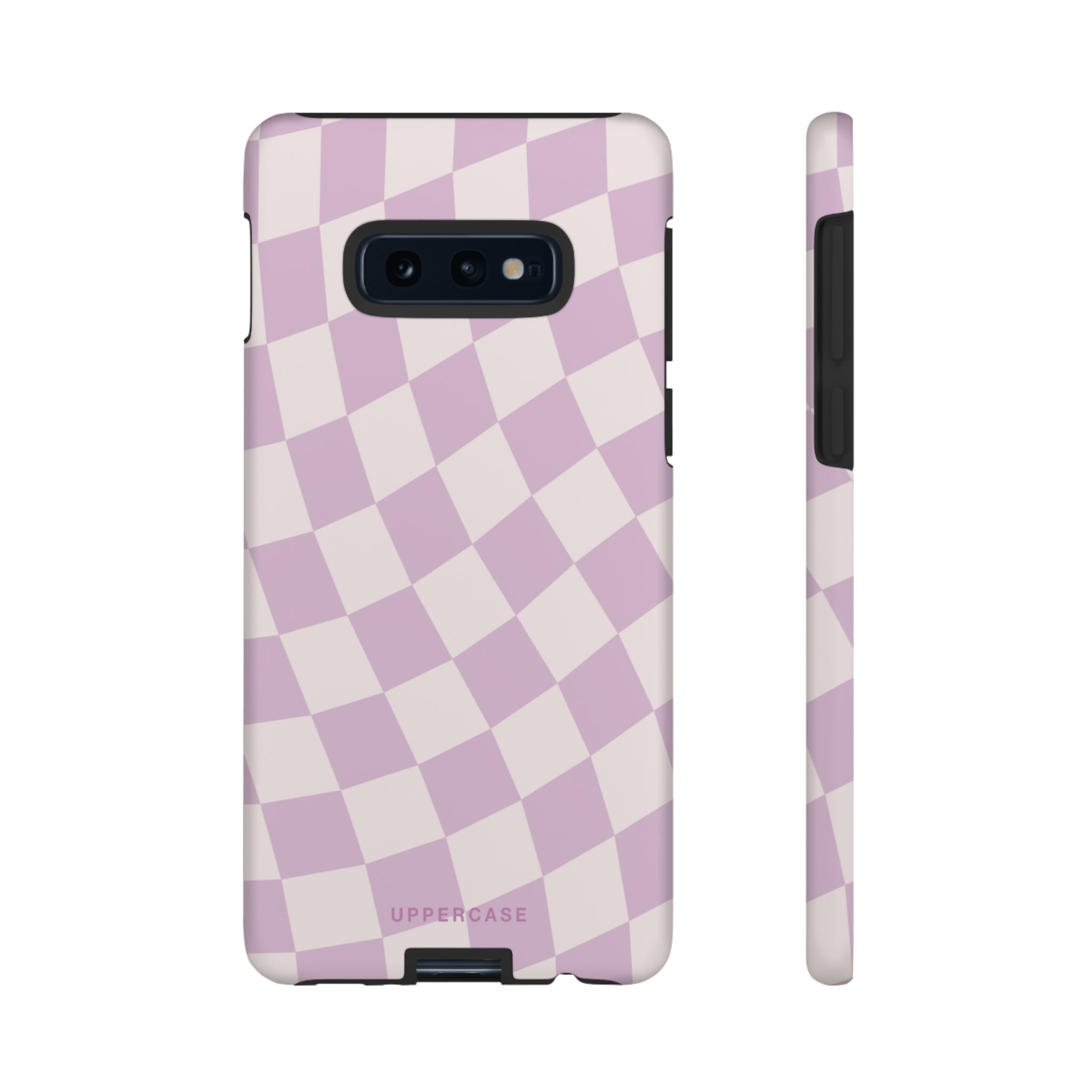 Wavy Check - Powder Pink & Heather Purple - Strong Case