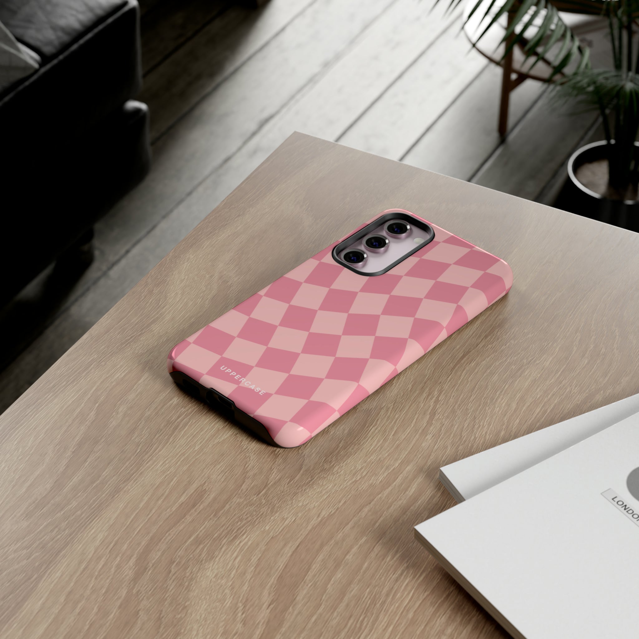 Wavy Check - Modern Pink - Strong Case