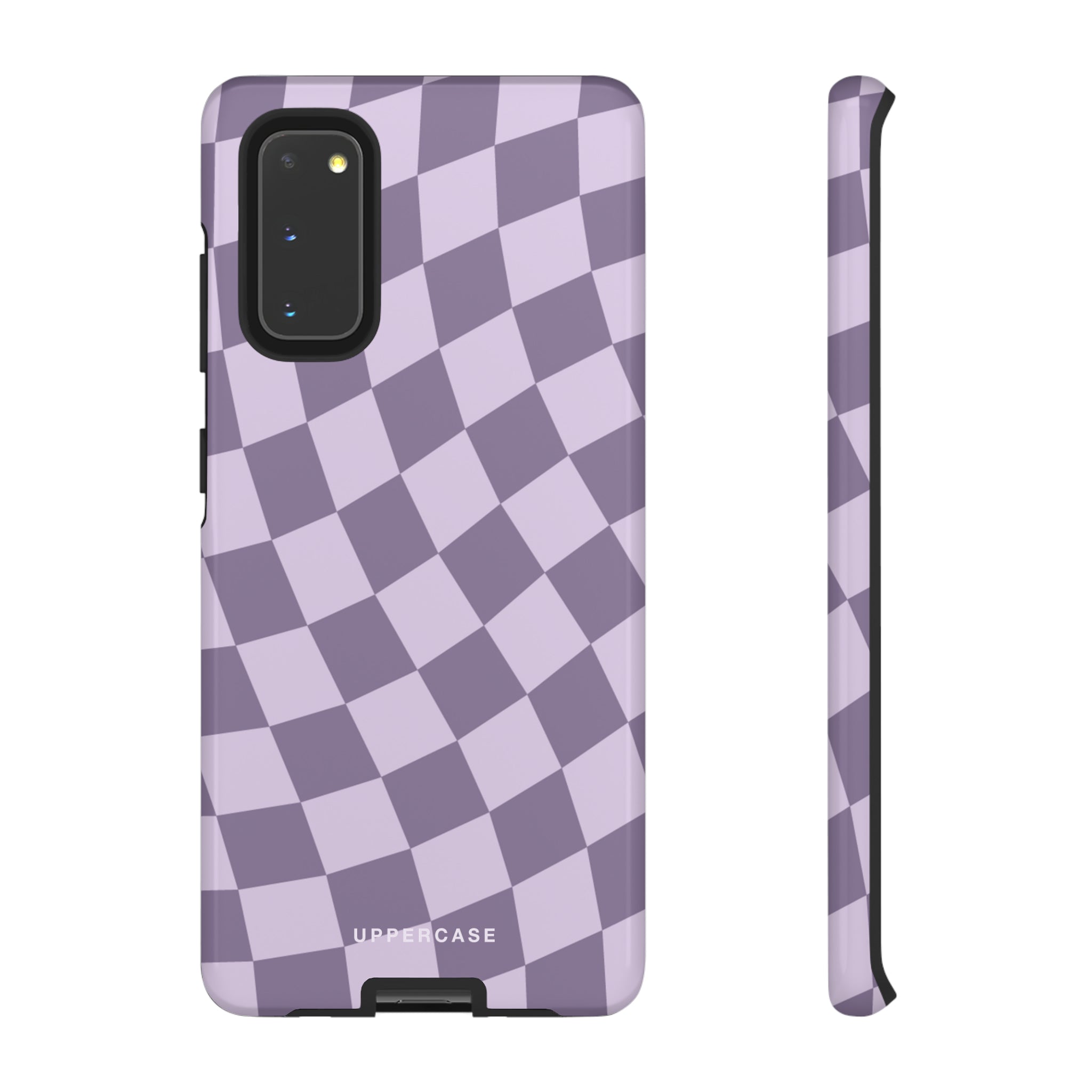 Wavy Check - Lavender and Mauve Purple - Strong Case