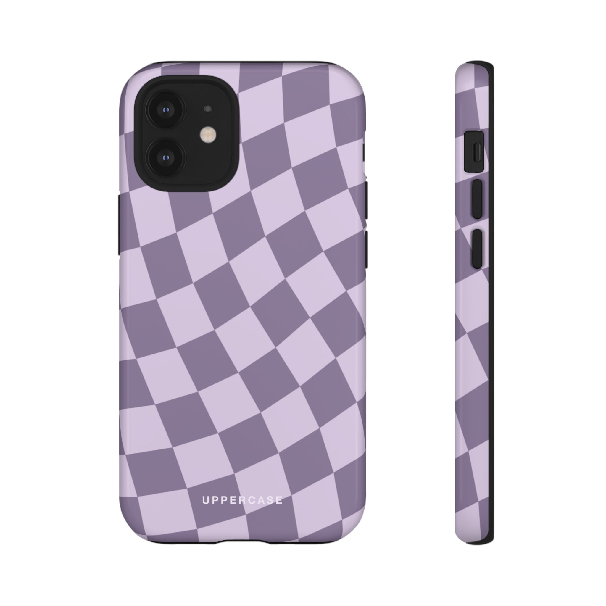 Wavy Check - Lavender and Mauve Purple - Strong Case