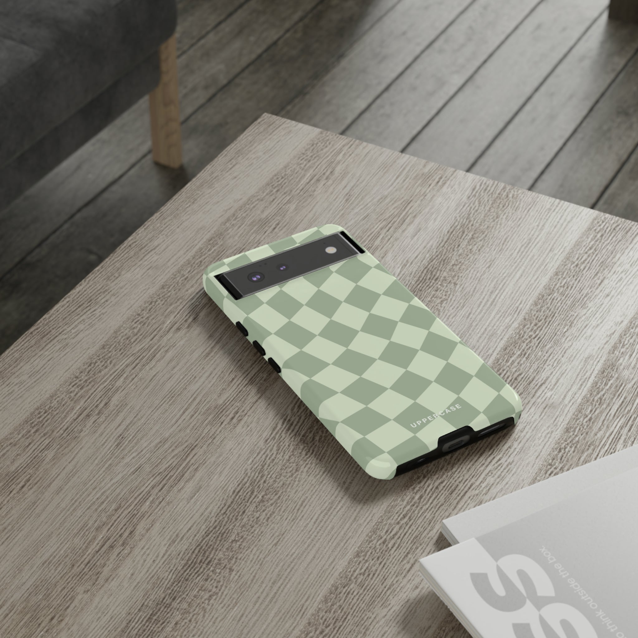 Wavy Check - Sage & Mint - Strong Case