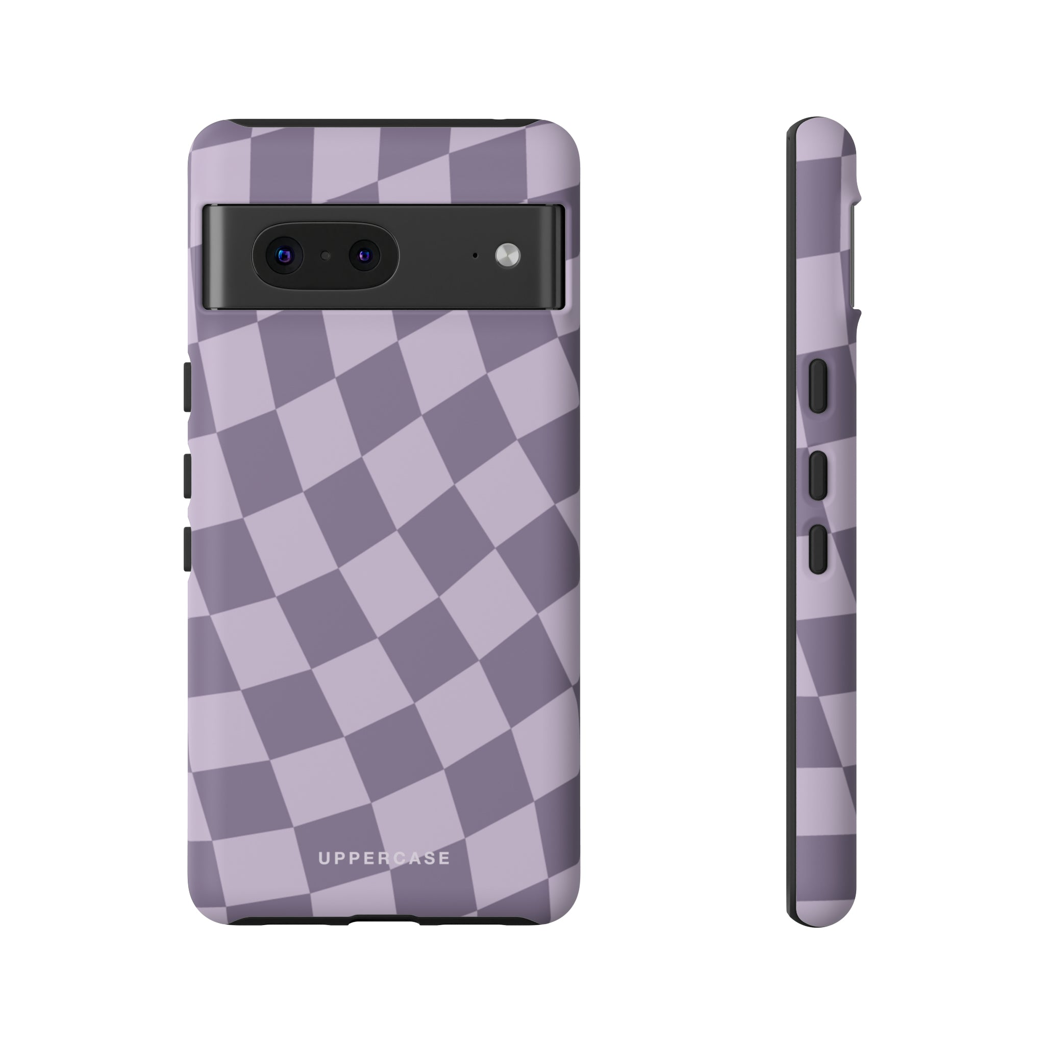 Wavy Check - Lavender and Mauve Purple - Strong Case