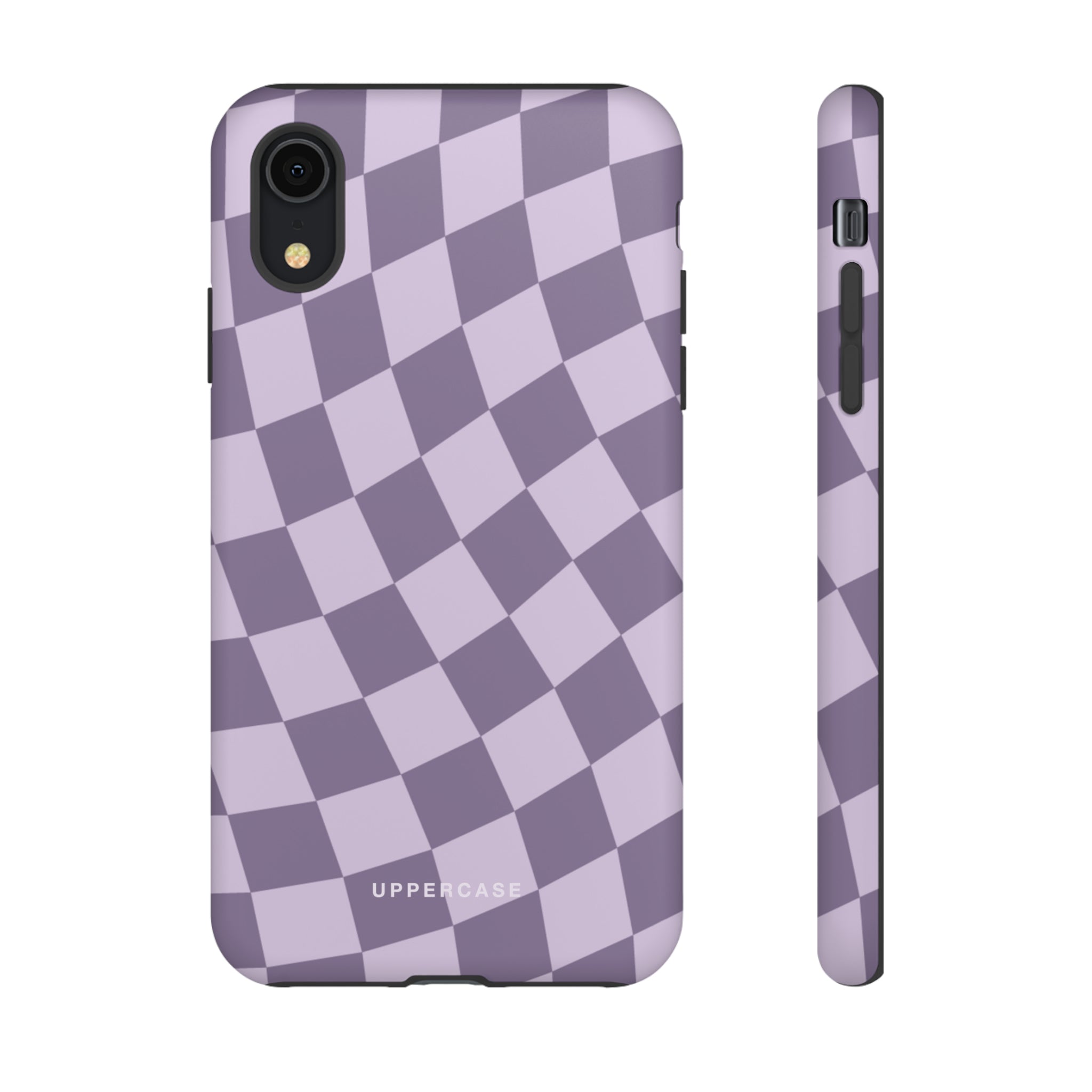 Wavy Check - Lavender and Mauve Purple - Strong Case