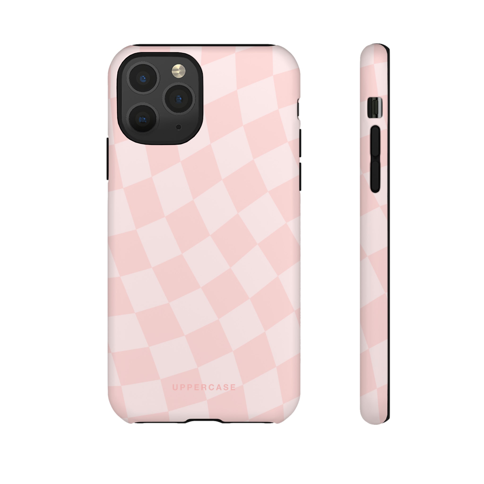 Wavy Check - Baby Pink - Strong Case