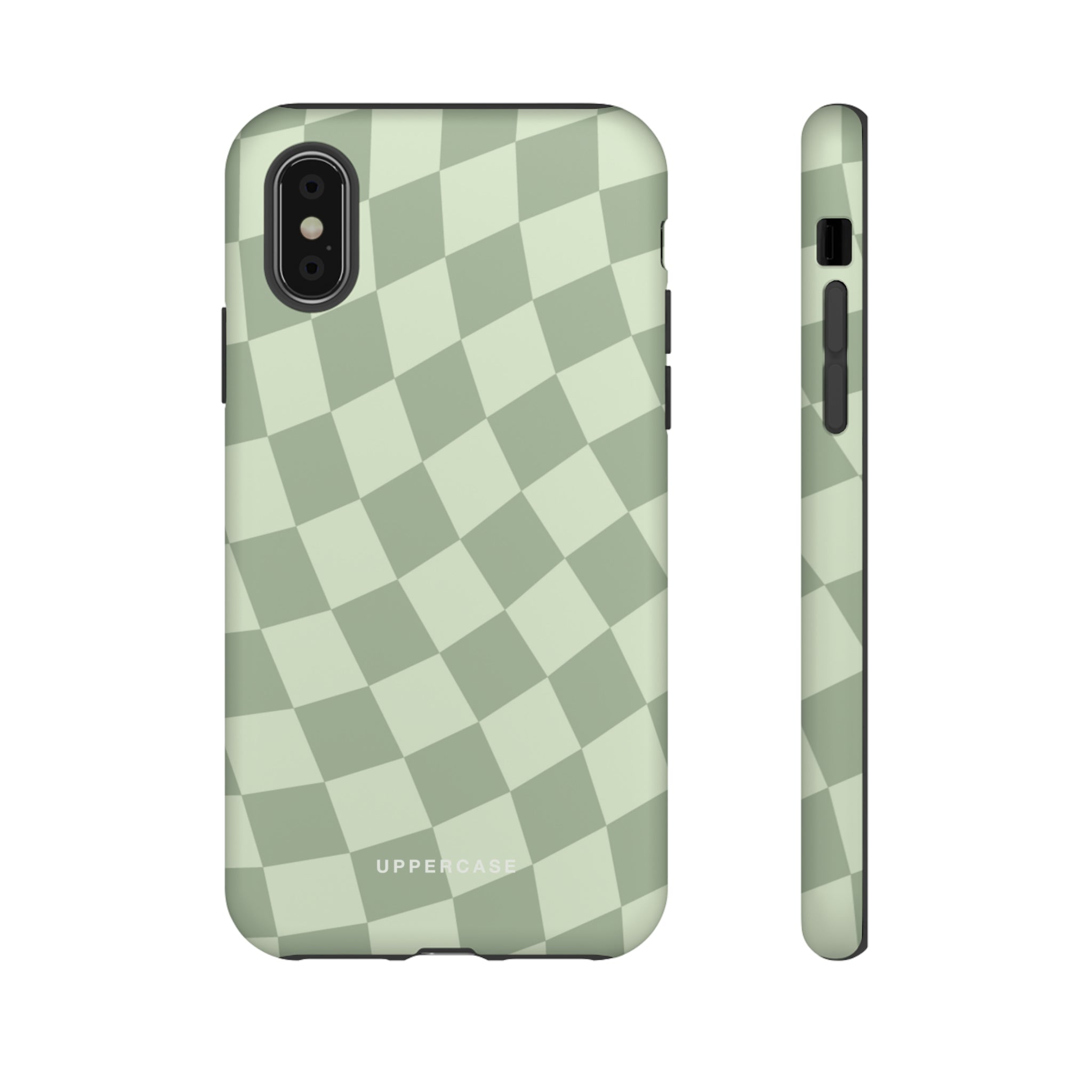 Wavy Check - Sage & Mint - Strong Case