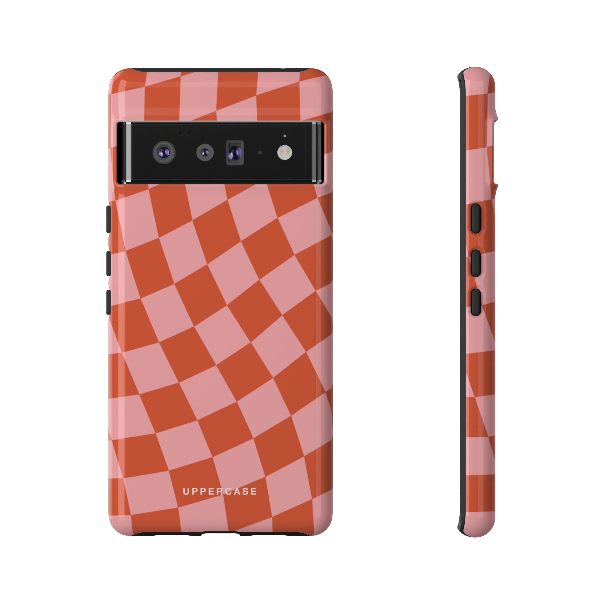 Wavy Check - Strawberry - Strong Case