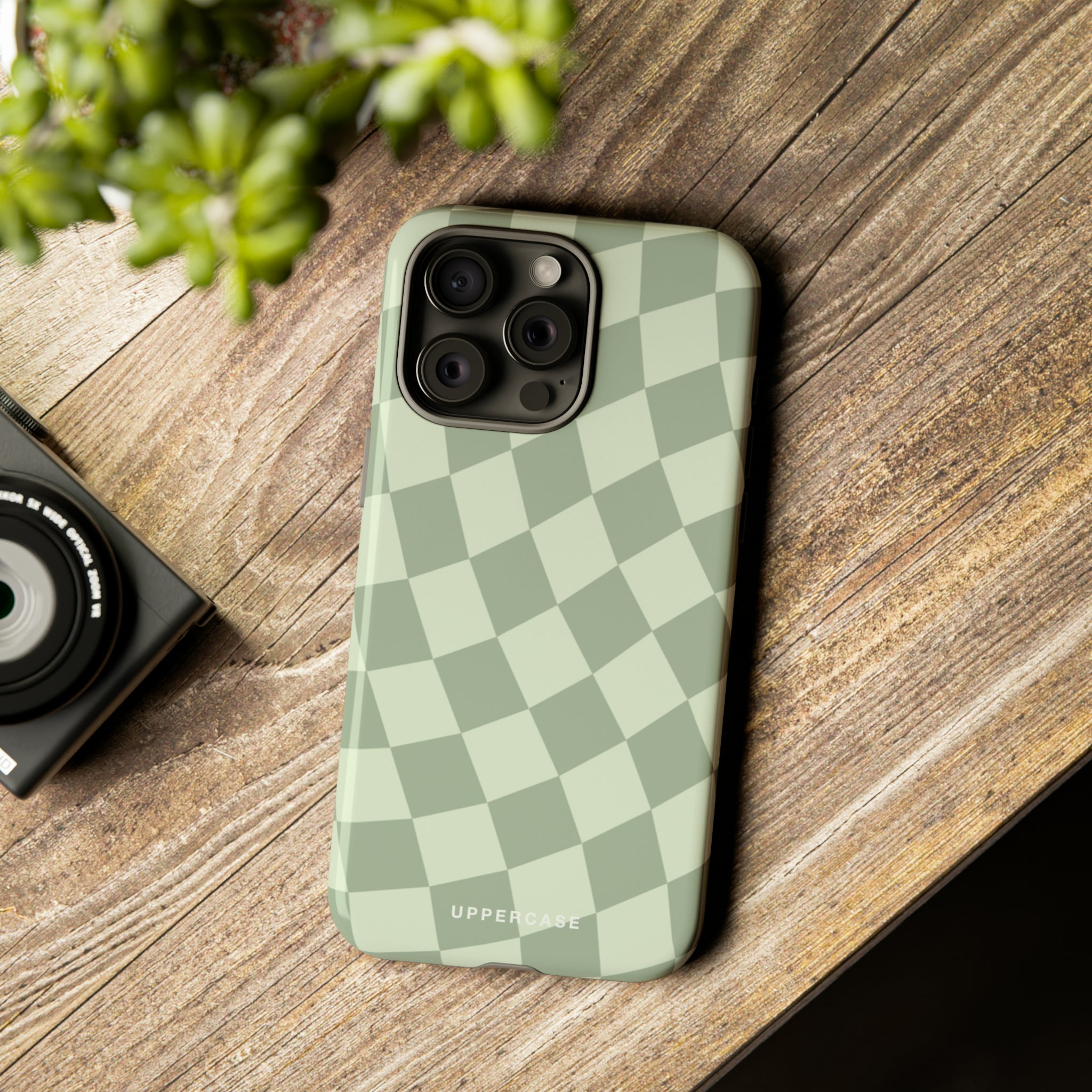 Wavy Check - Sage & Mint - Strong Case