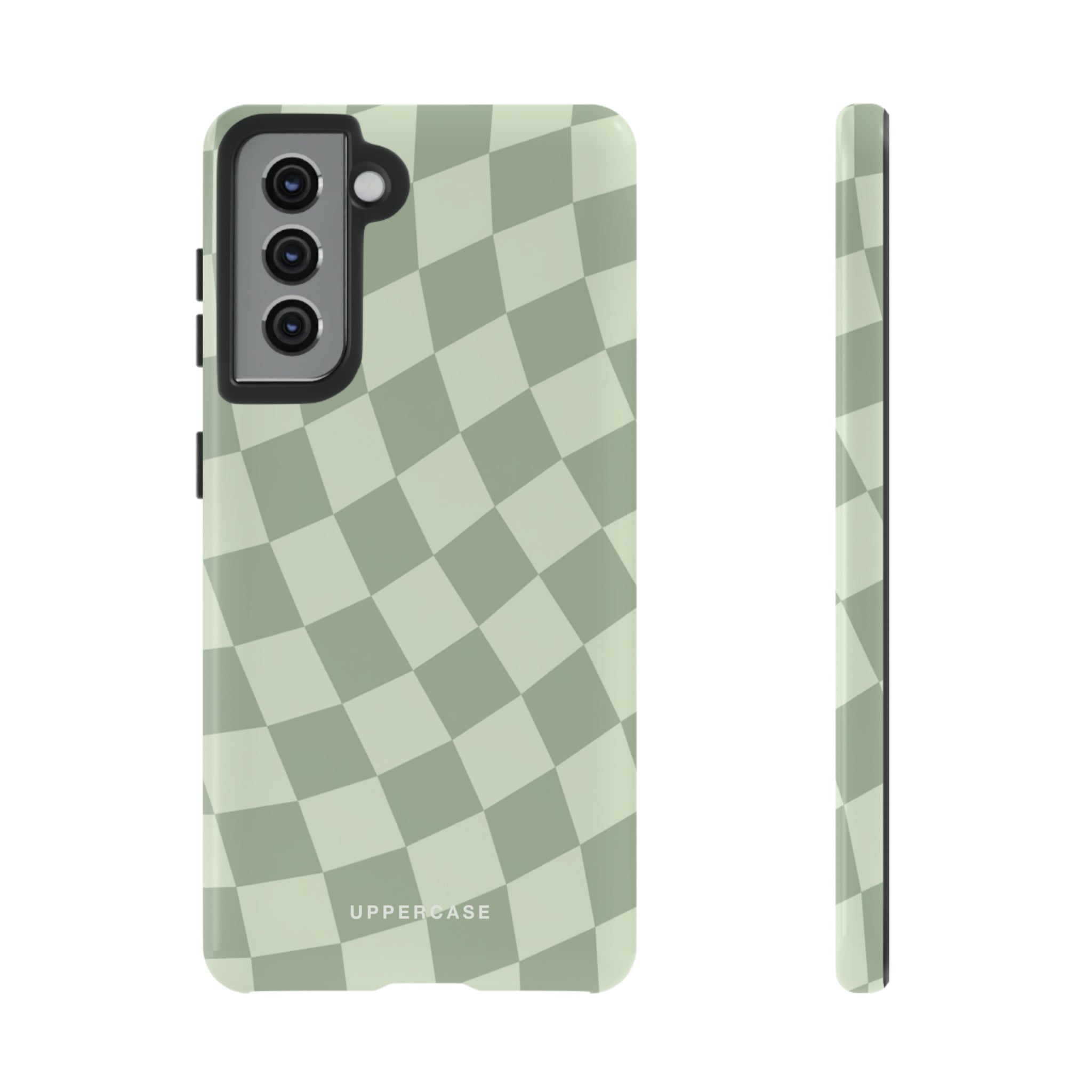 Wavy Check - Sage & Mint - Strong Case