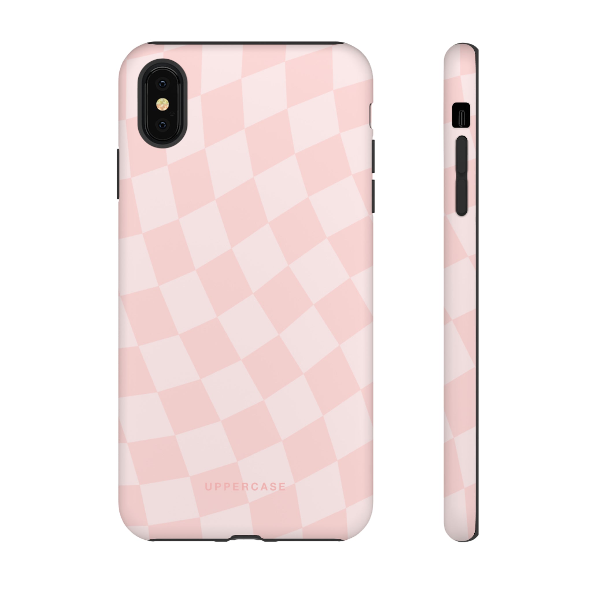 Wavy Check - Baby Pink - Strong Case