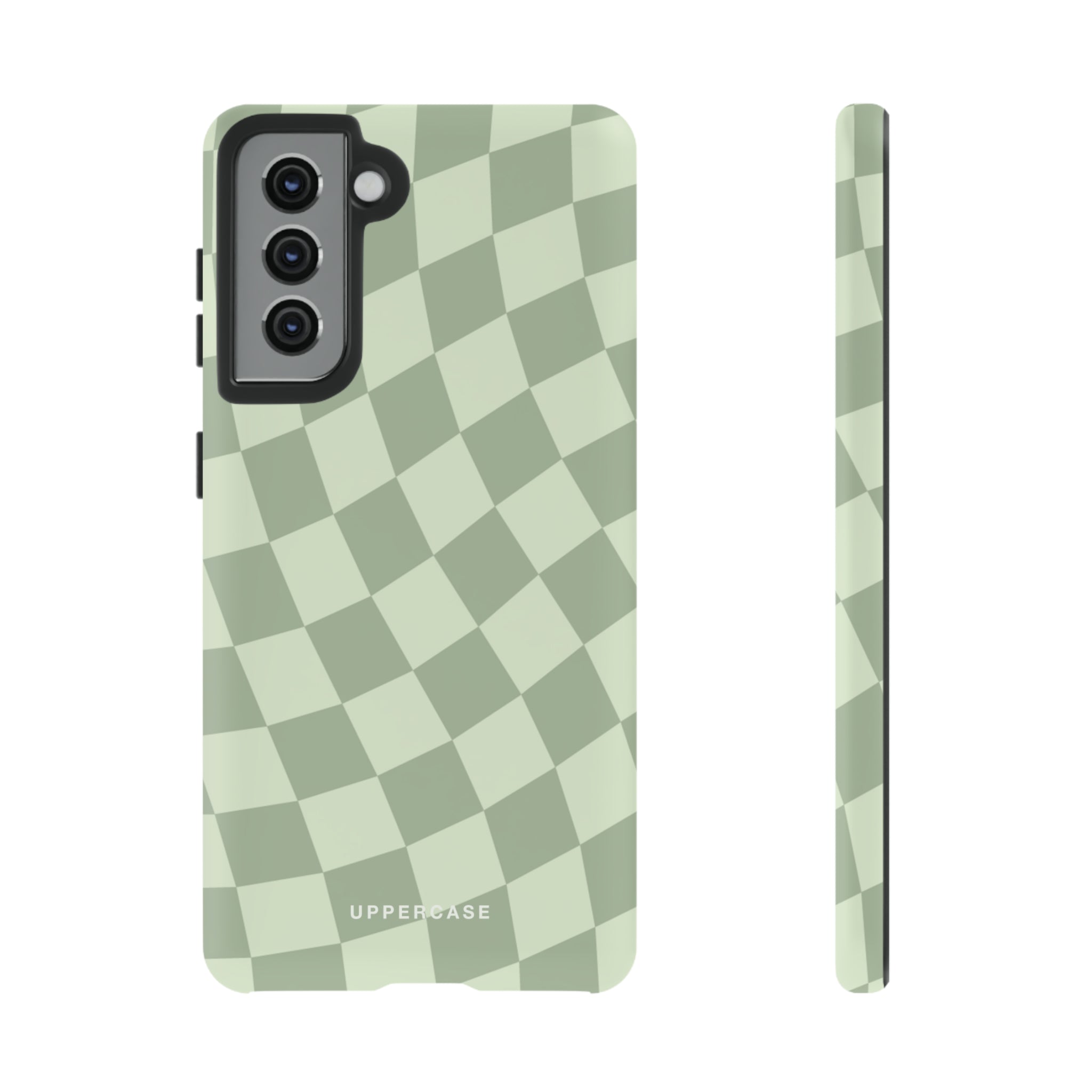 Wavy Check - Sage & Mint - Strong Case