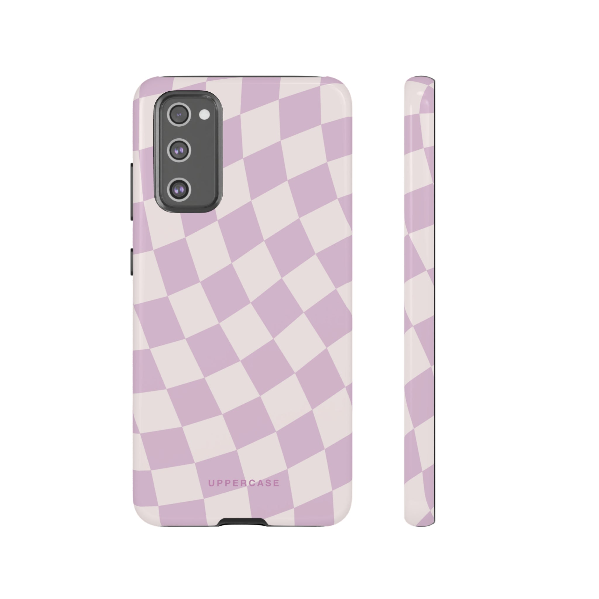 Wavy Check - Powder Pink & Heather Purple - Strong Case