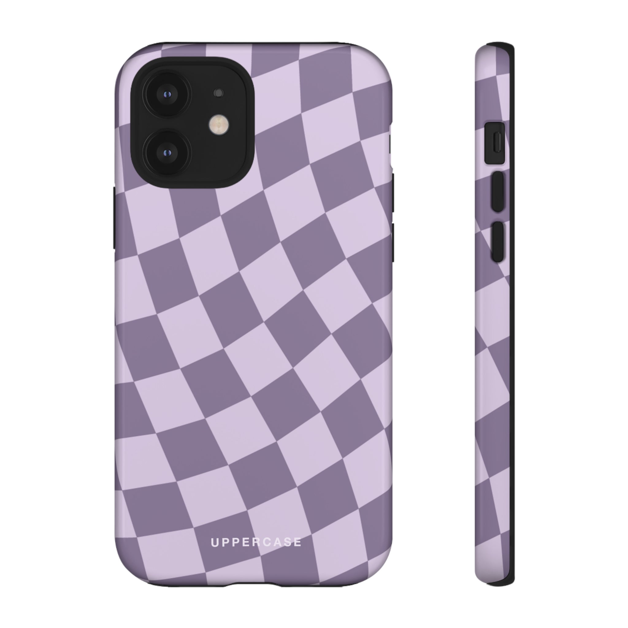 Wavy Check - Lavender and Mauve Purple - Strong Case