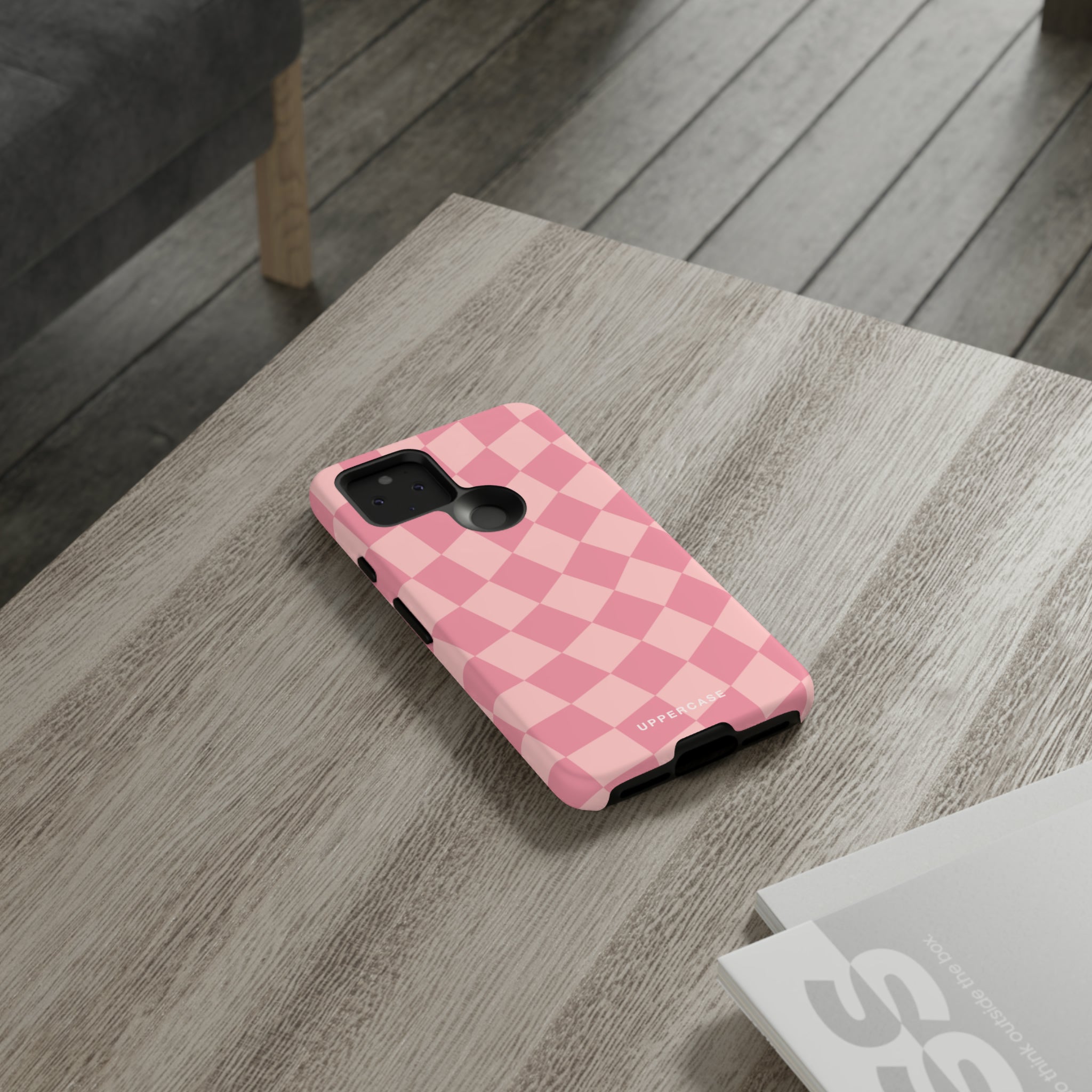 Wavy Check - Modern Pink - Strong Case