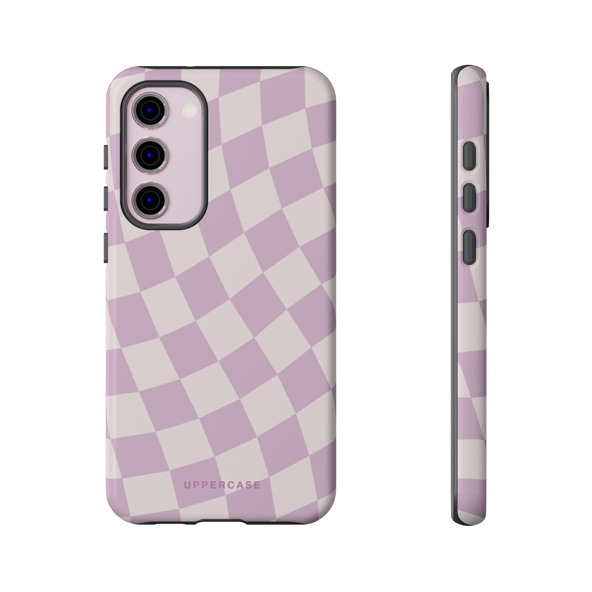 Wavy Check - Powder Pink & Heather Purple - Strong Case